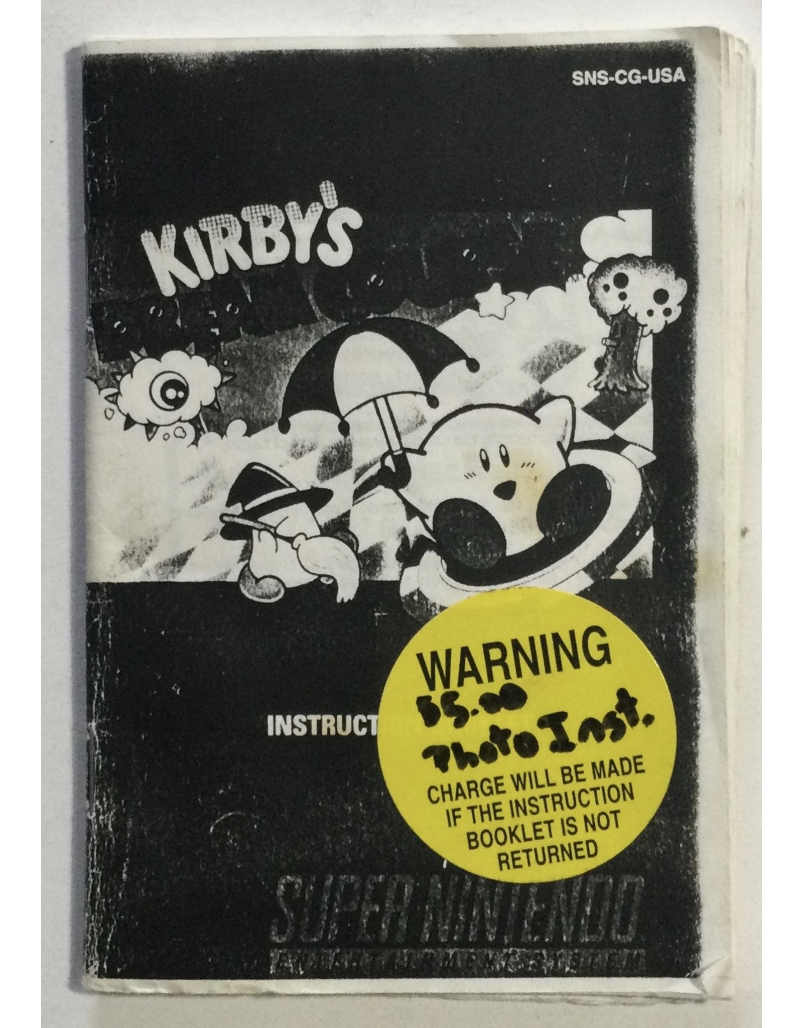 Nintendo Kirby's Dream Guide for Super Nintendo Entertainment System (SNES)