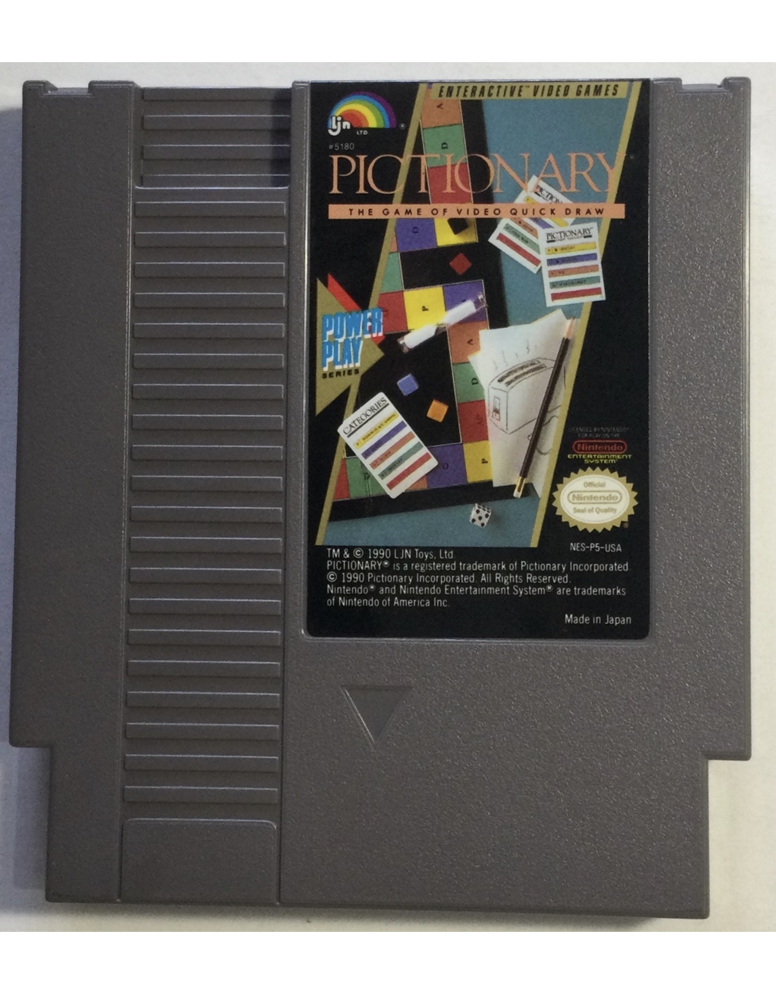 LJN Pictionary for Nintendo Entertainment System (NES) - CIB