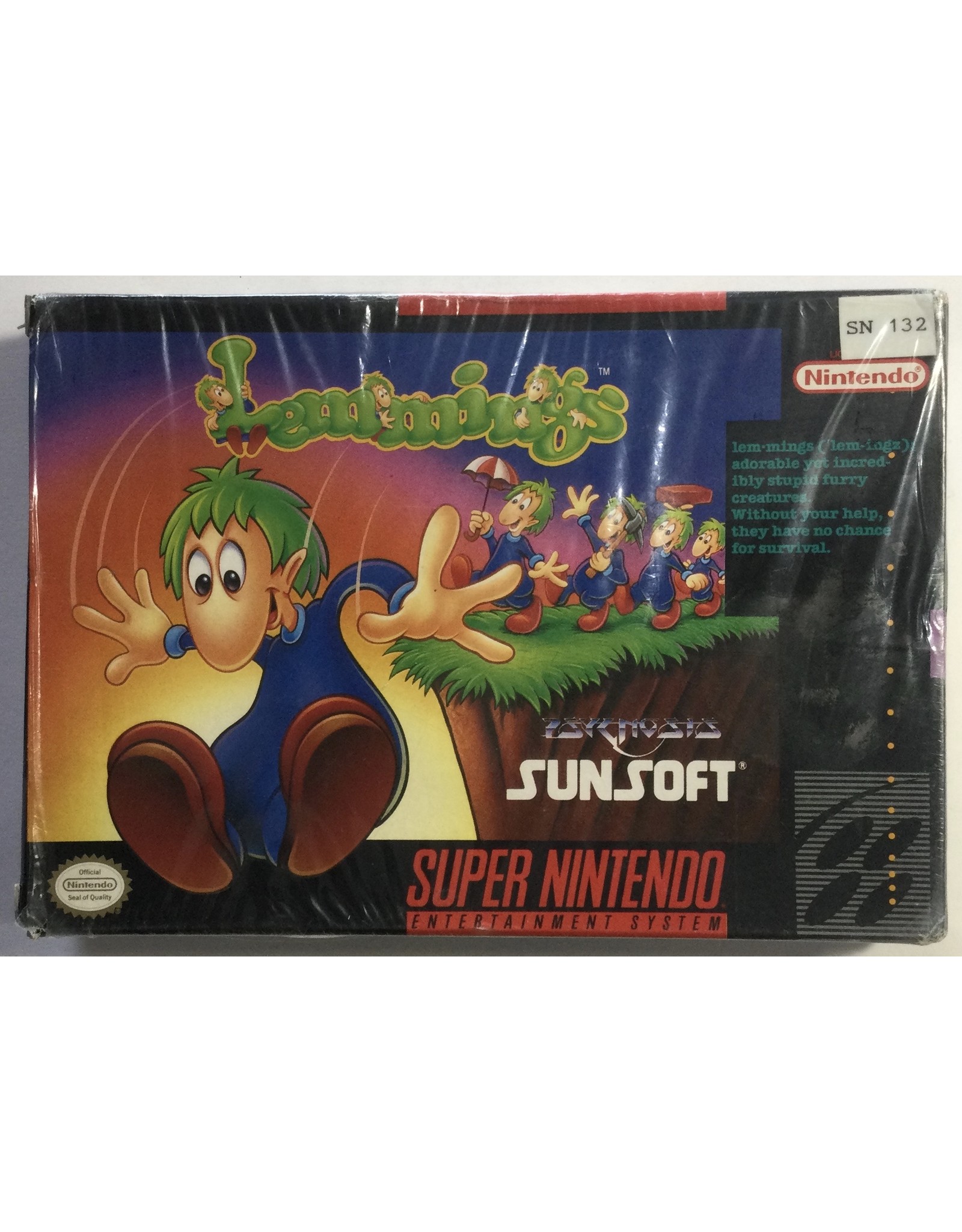 SUNSOFT Lemmings for Super Nintendo Entertainment System (SNES)