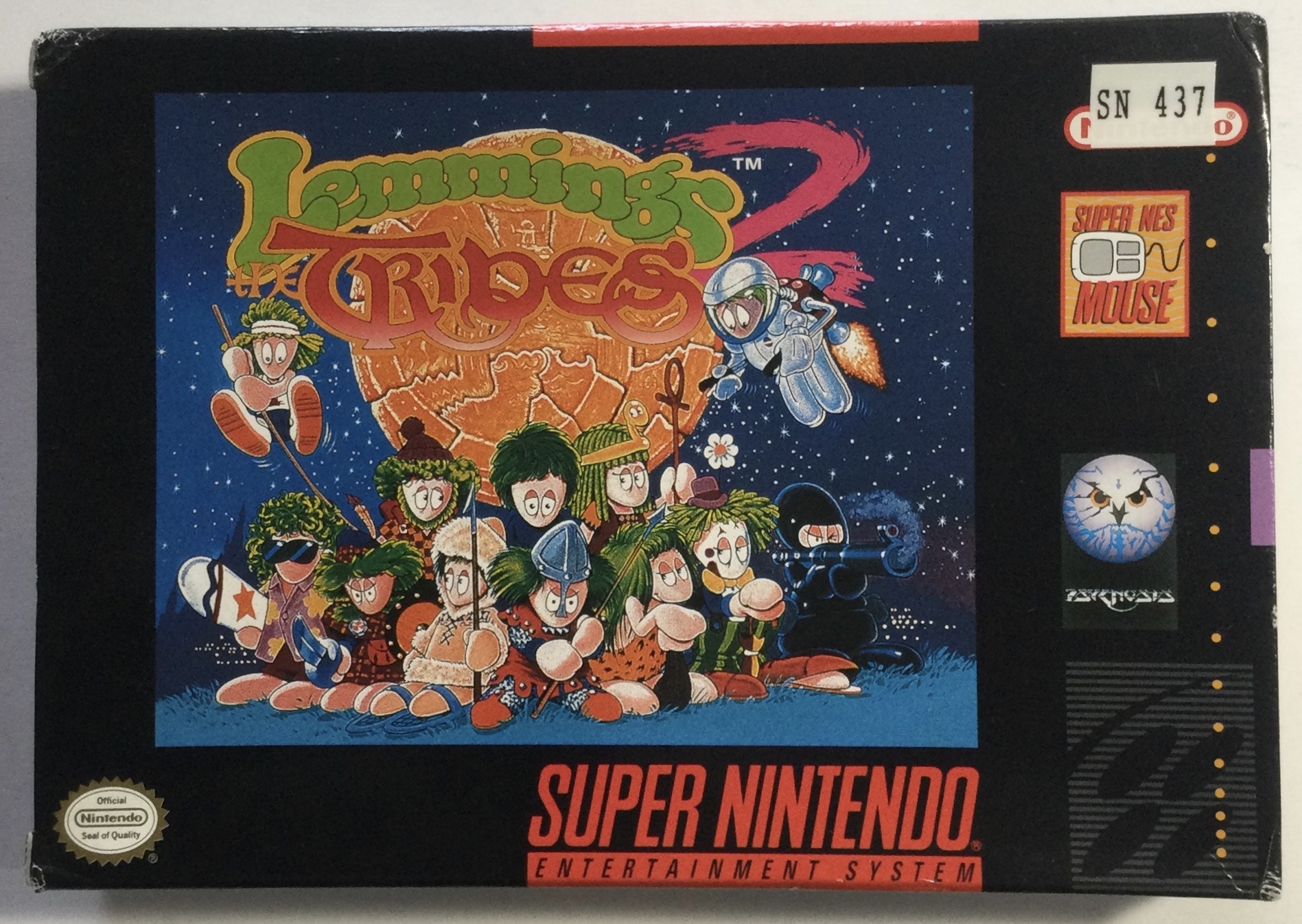 Lemmings 2: The Tribes SUPER NINTENDO SNES GAME Tested Working