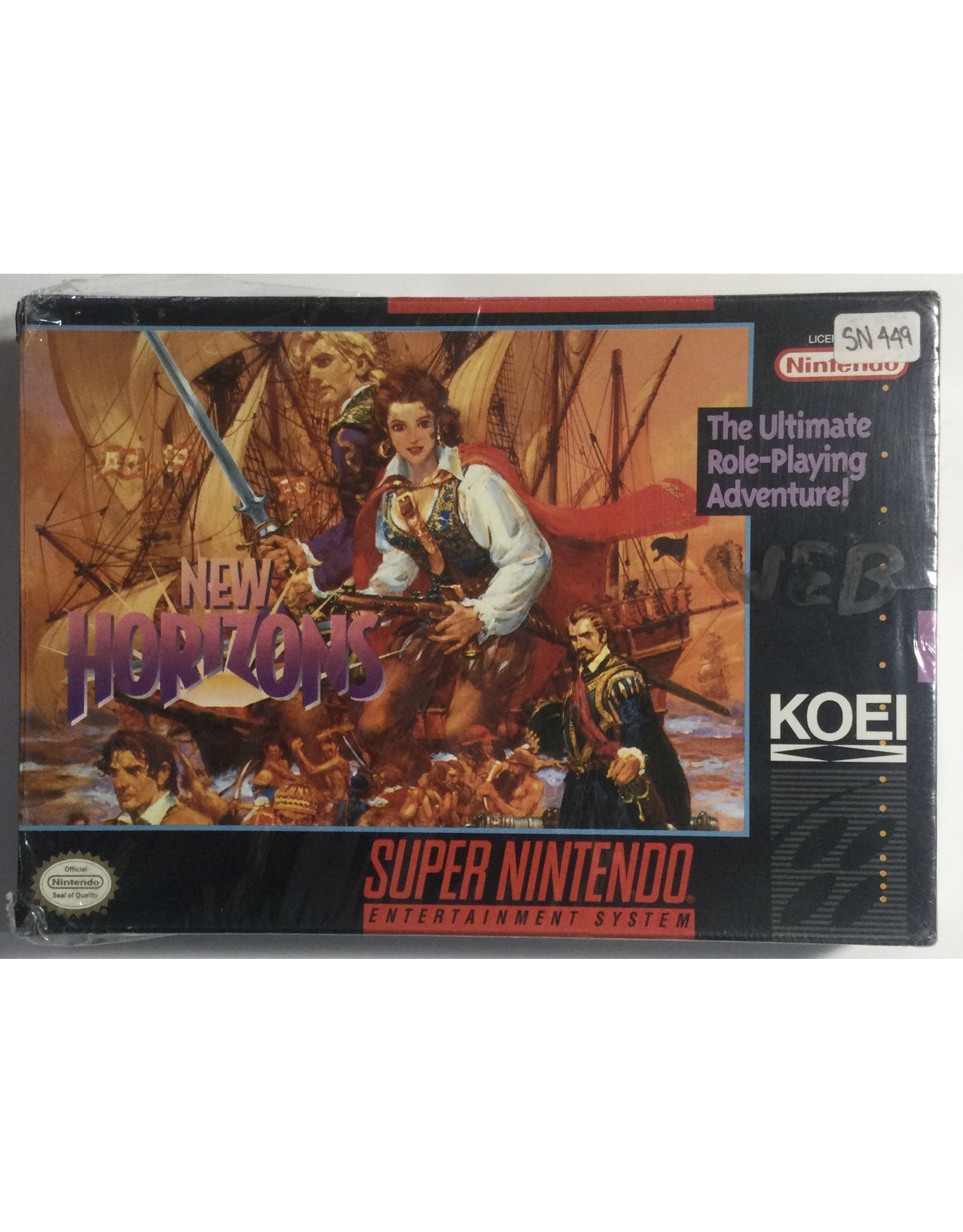 KOEI New Horizons for Super Nintendo Entertainment System (SNES)