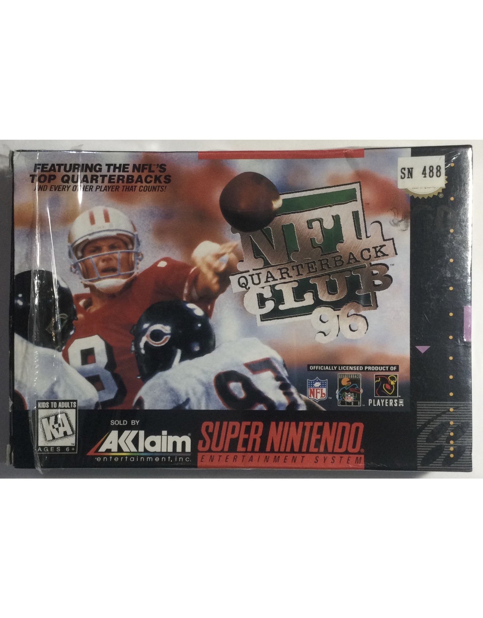 NFL Quarterback Club '96 for Super Nintendo Entertainment System (SNES) -  