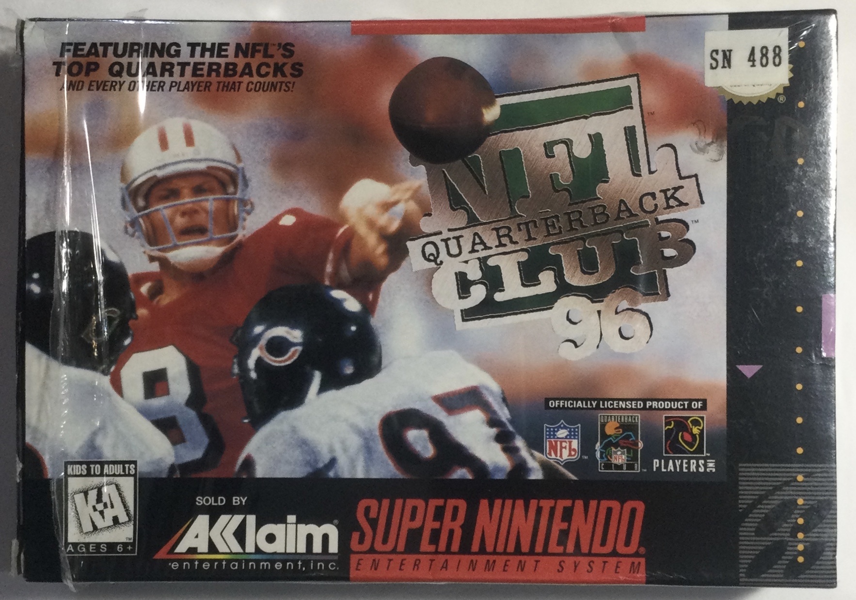 NFL Quarterback Club '96 for Super Nintendo Entertainment System (SNES) -  