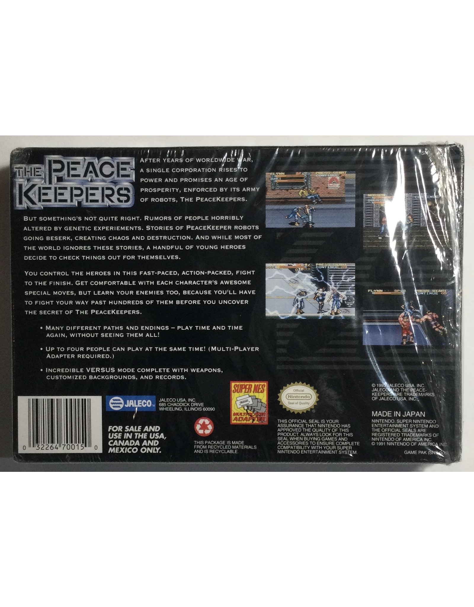 JALECO The Peace Keepers for Super Nintendo Entertainment System (SNES) - CIB
