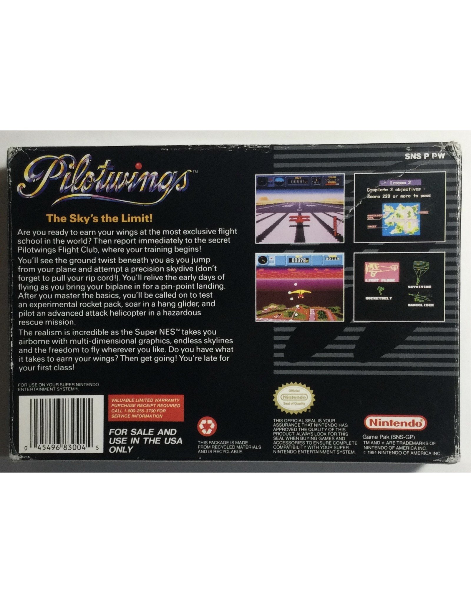 Nintendo Pilotwings for Super Nintendo Entertainment System (SNES) - CIB