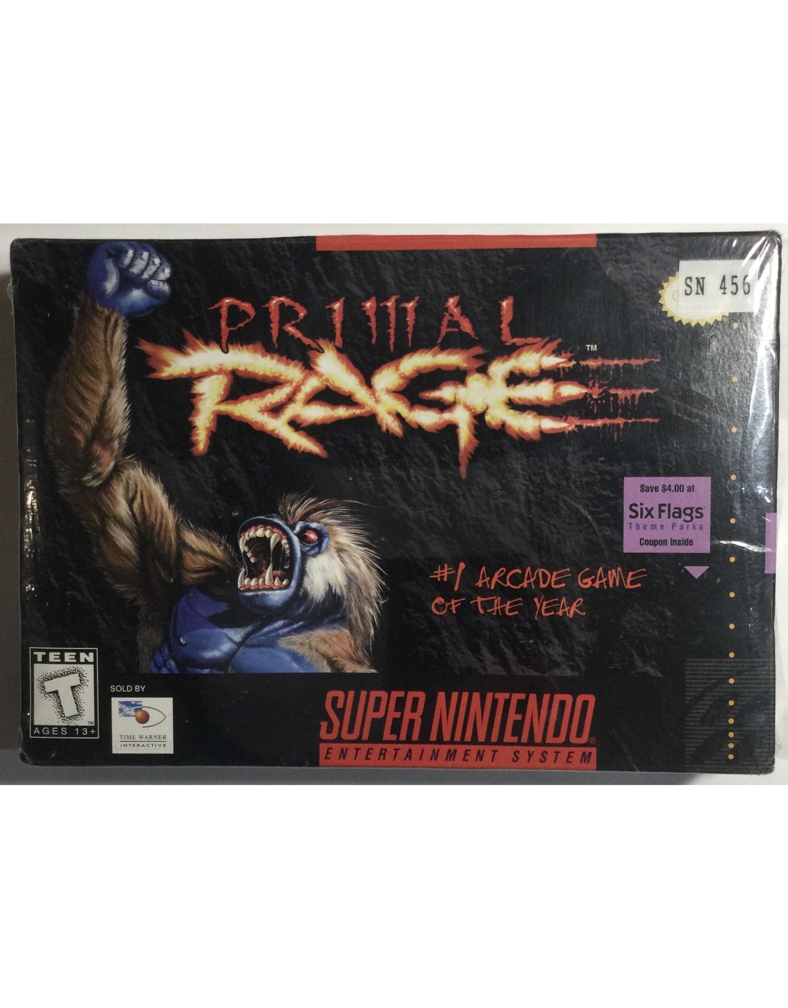 TIME WARNER INTERACTIVE Primal Rage for Super Nintendo Entertainment System (SNES) - CIB