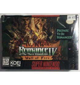 KOEI Romance of the Three Kingdoms IV: Wall of Fire Super Nintendo Entertainment System (SNES) - CIB