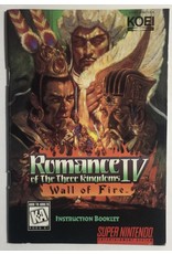 KOEI Romance of the Three Kingdoms IV: Wall of Fire Super Nintendo Entertainment System (SNES) - CIB