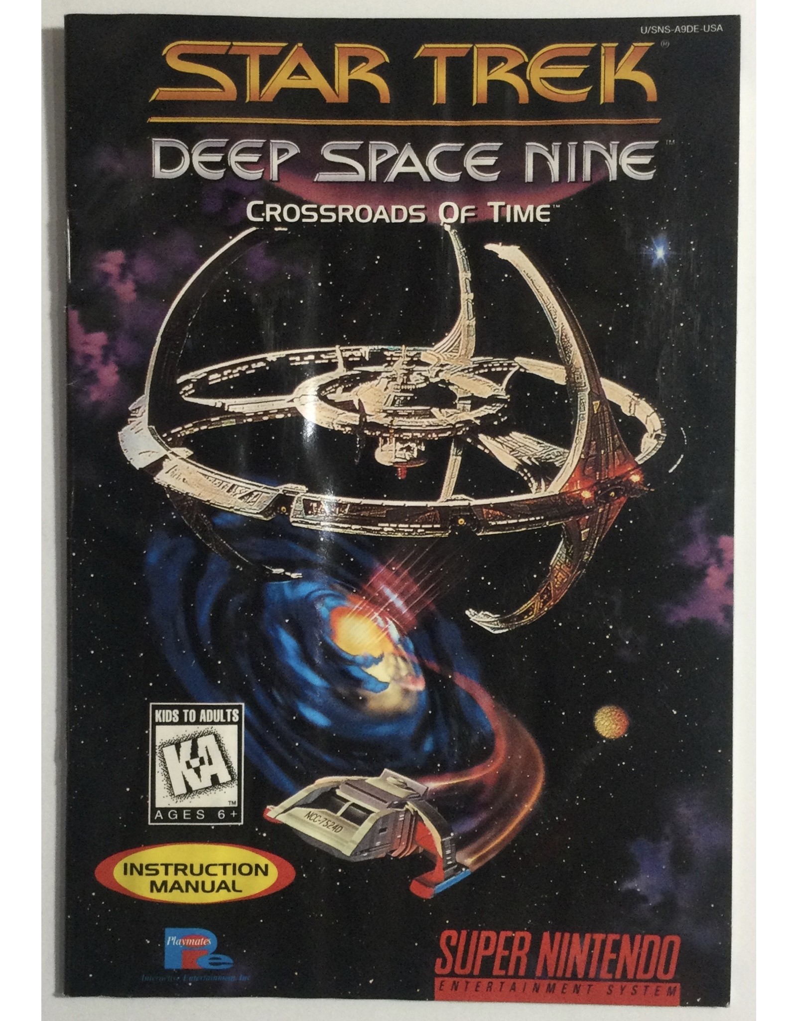 PLAYMATES Star Trek Deep Space Nine: Crossroads of Time for Super Nintendo Entertainment System (SNES)