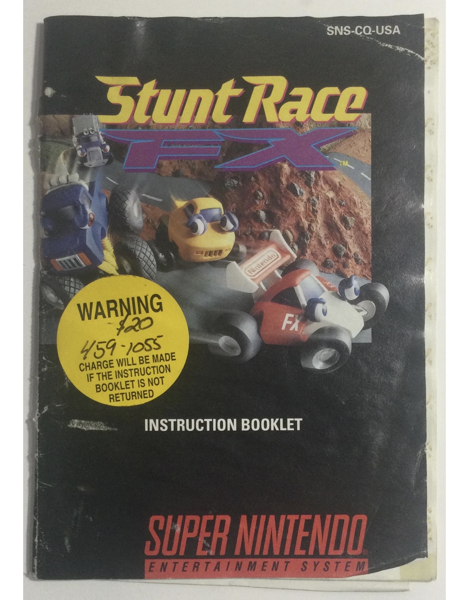 SUPER FX Stunt Race FX for Super Nintendo Entertainment System (SNES) - CIB
