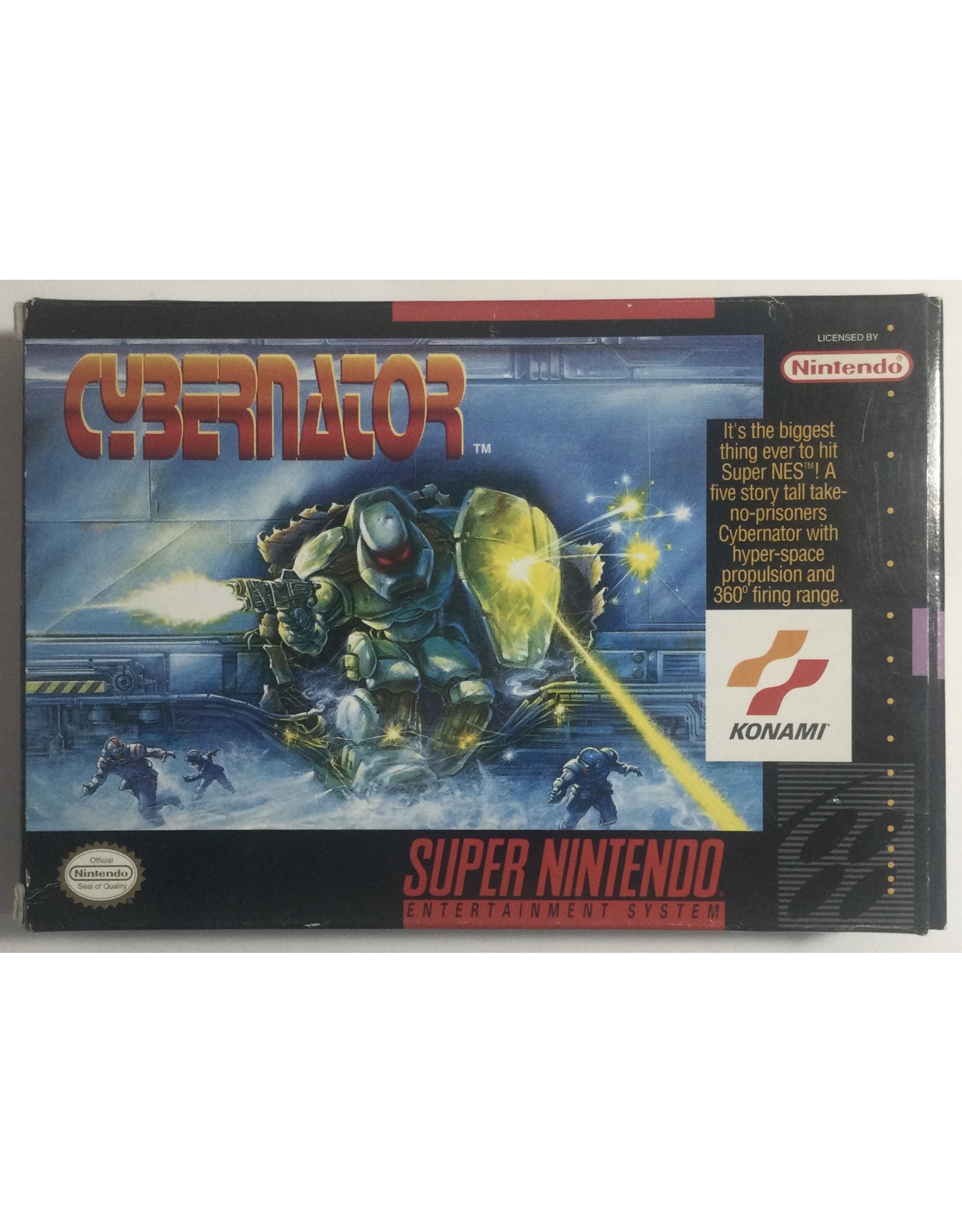 KONAMI Cybernator for Super Nintendo Entertainment System (SNES) - CIB