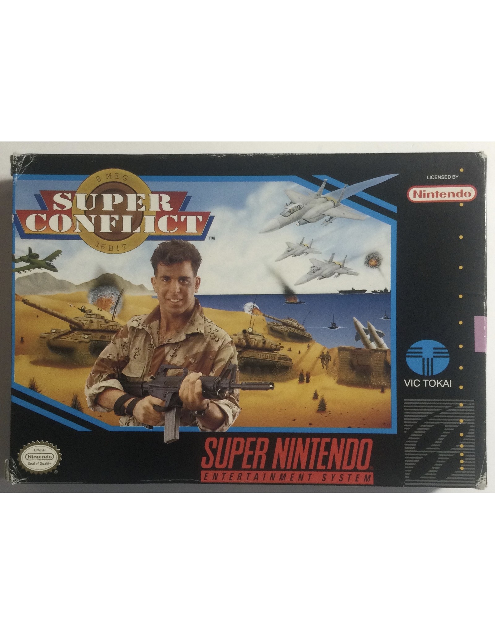 VIC TOKAI Super Conflict for Super Nintendo Entertainment System (SNES)