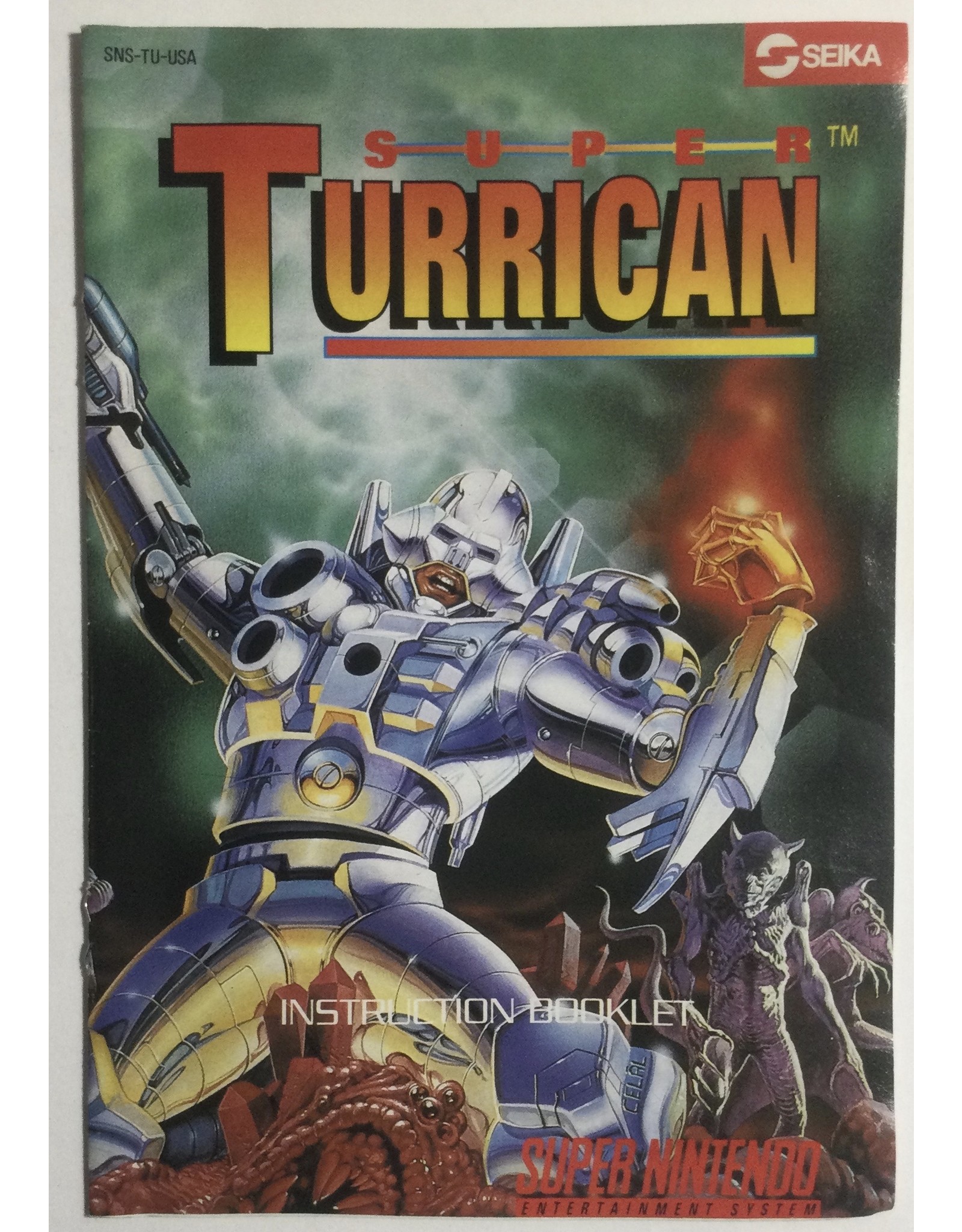 KEMCO SEIKA Super Turrican for Super Nintendo Entertainment System (SNES)