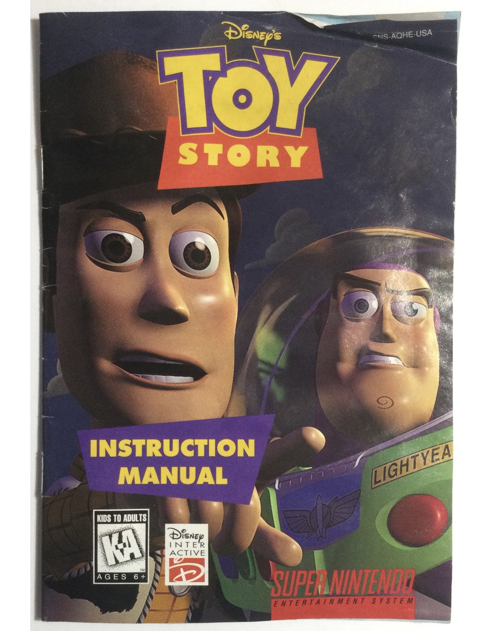 Disney Toy Story for Super Nintendo Entertainment System (SNES)