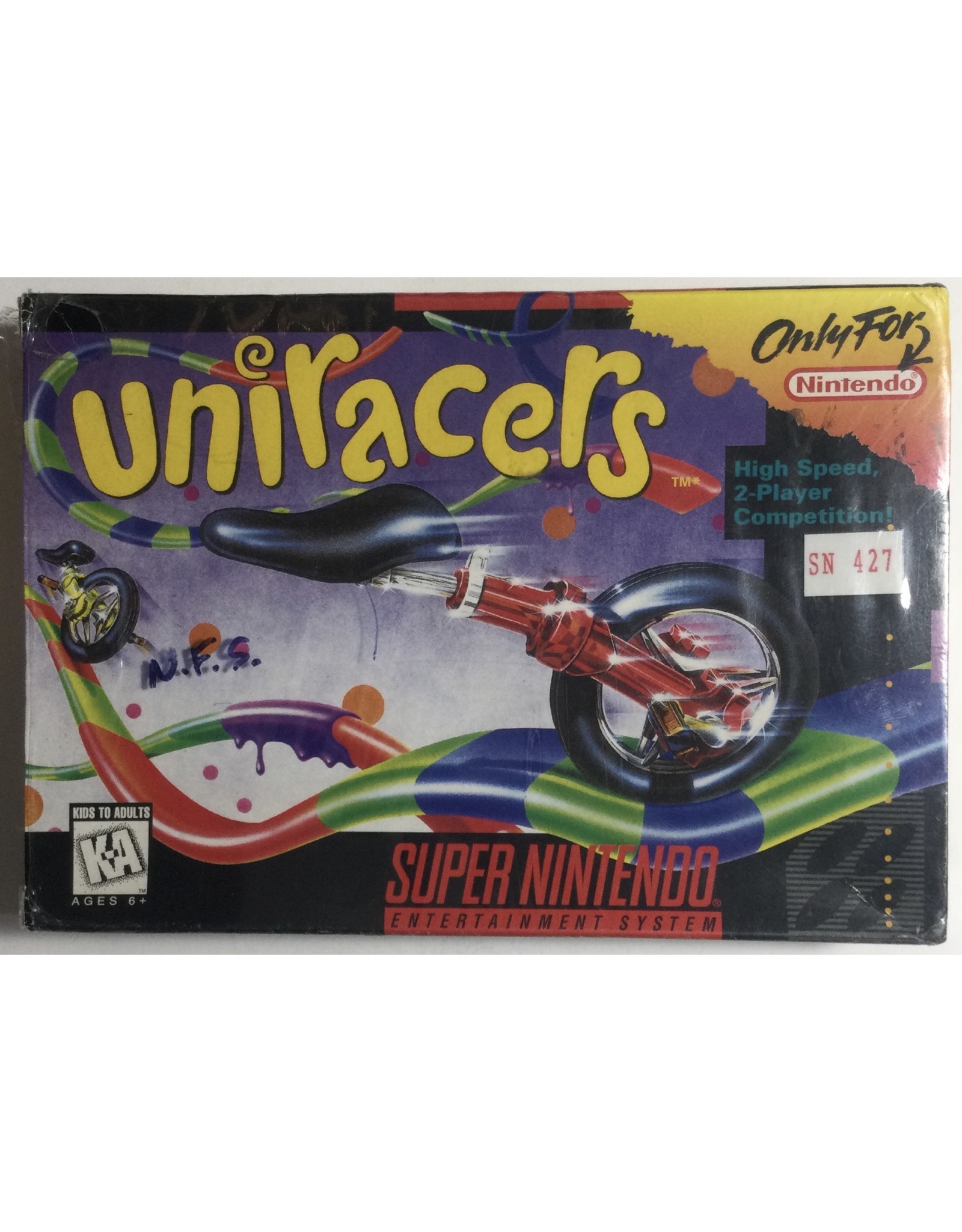 Nintendo Uniracers for Super Nintendo Entertainment System (SNES) - CIB