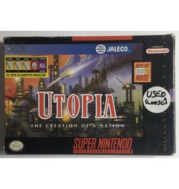 JALECO Utopia The Creation of a Nation for Super Nintendo Entertainment System (SNES)