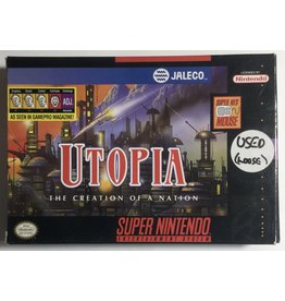 JALECO Utopia The Creation of a Nation for Super Nintendo Entertainment System (SNES)