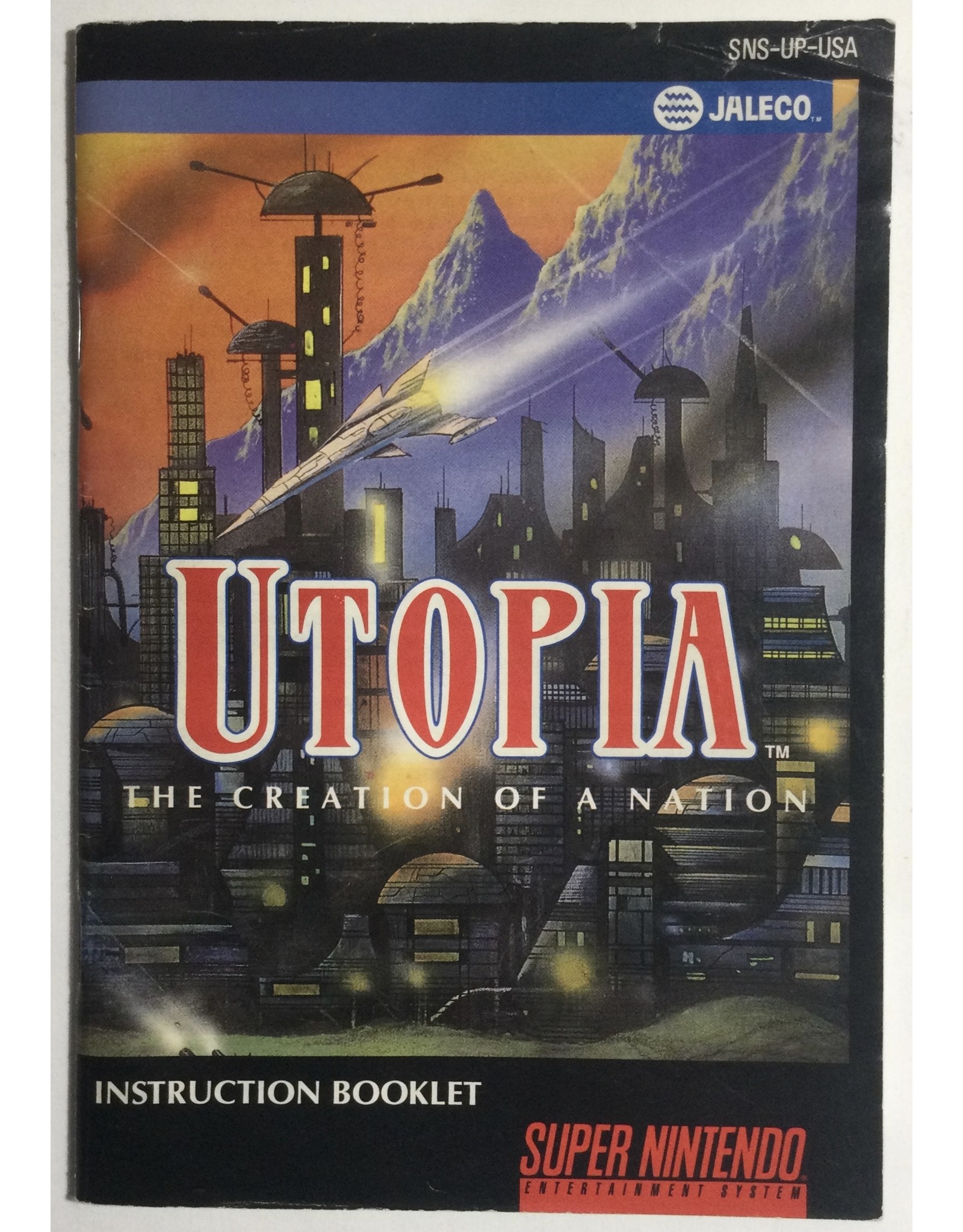 JALECO Utopia The Creation of a Nation for Super Nintendo Entertainment System (SNES)