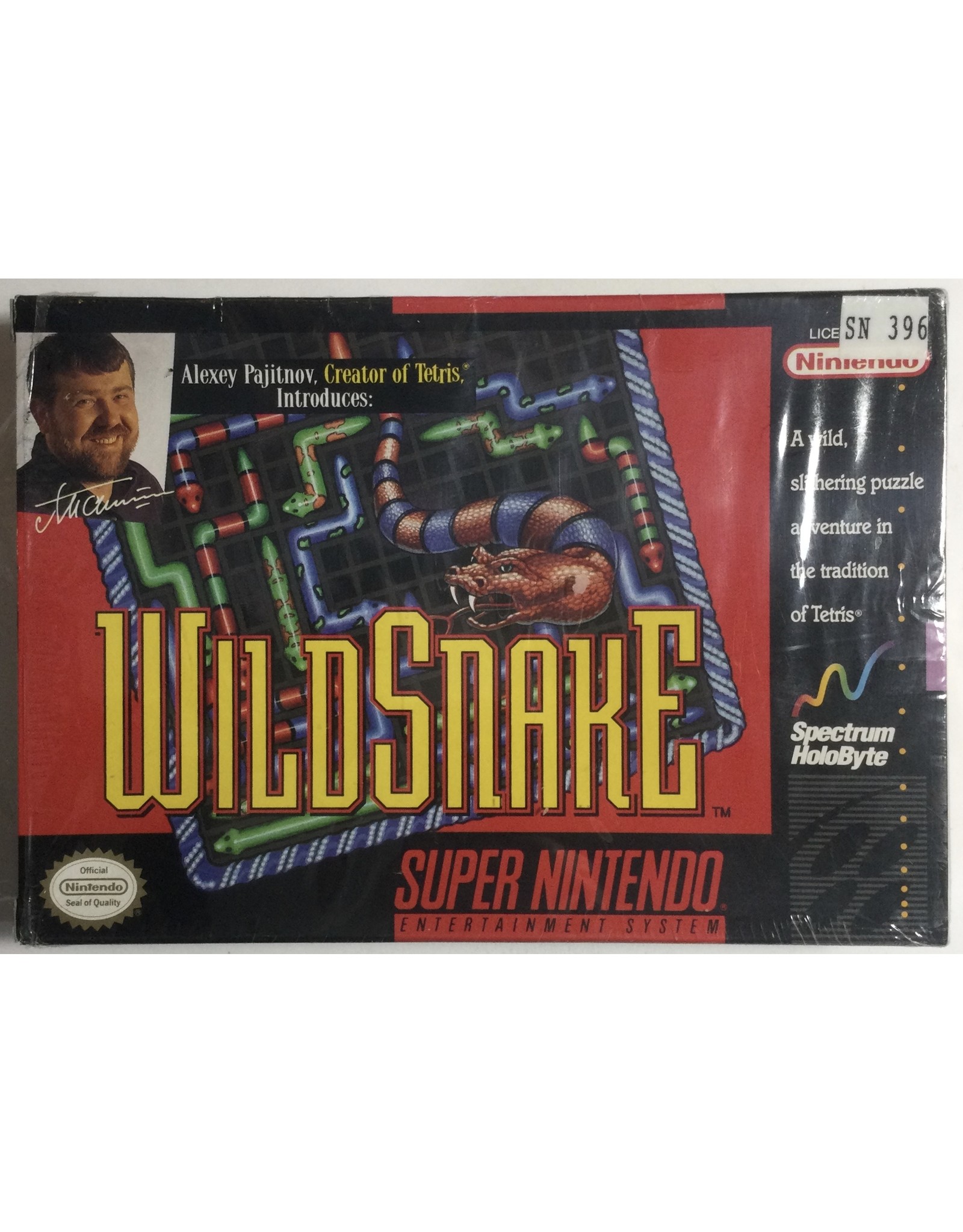 SPECTRUM HOLOBYTE Wild Snake for Super Nintendo Entertainment System (SNES) - CIB