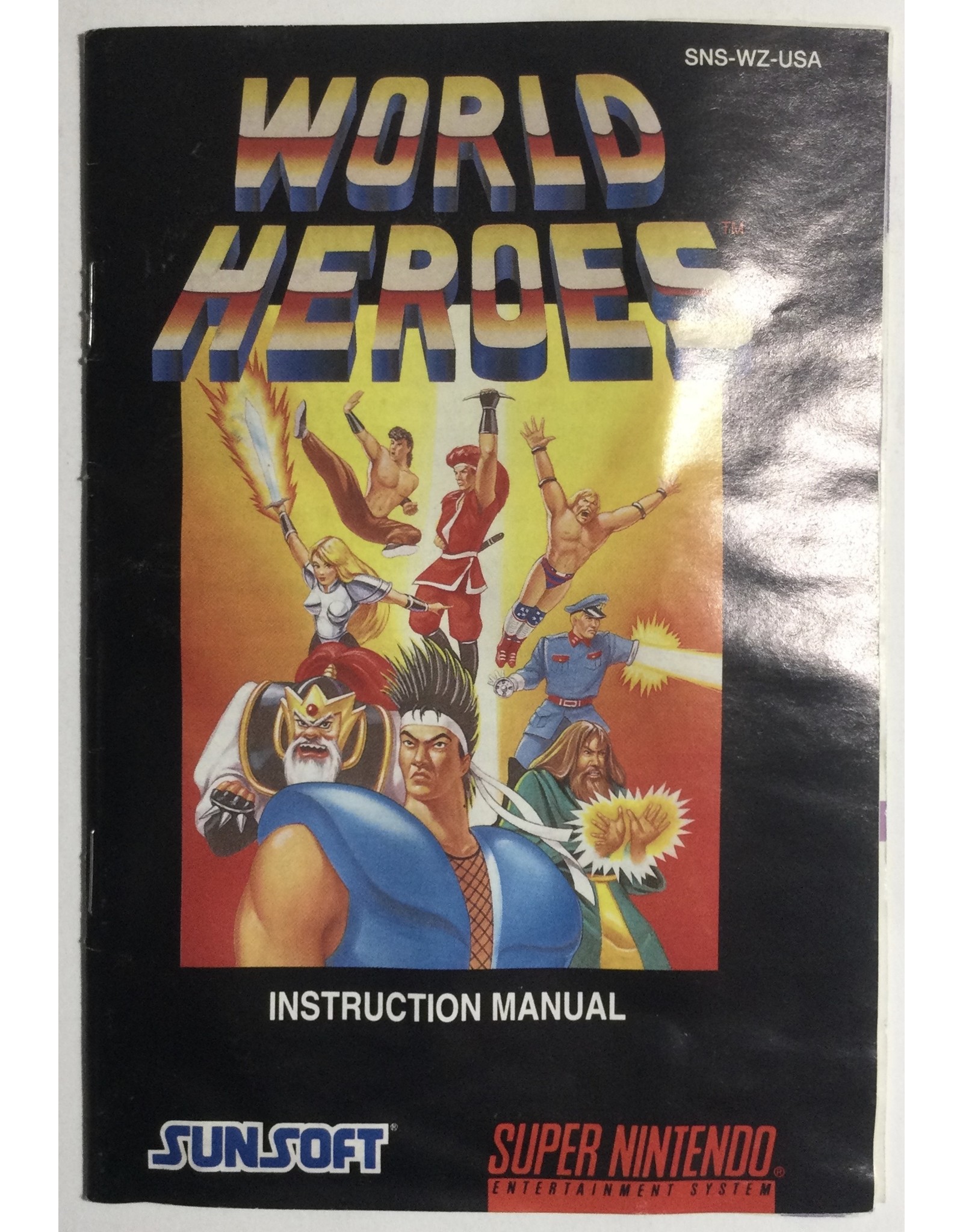 SUNSOFT World Heroes for Super Nintendo Entertainment System (SNES) - CIB