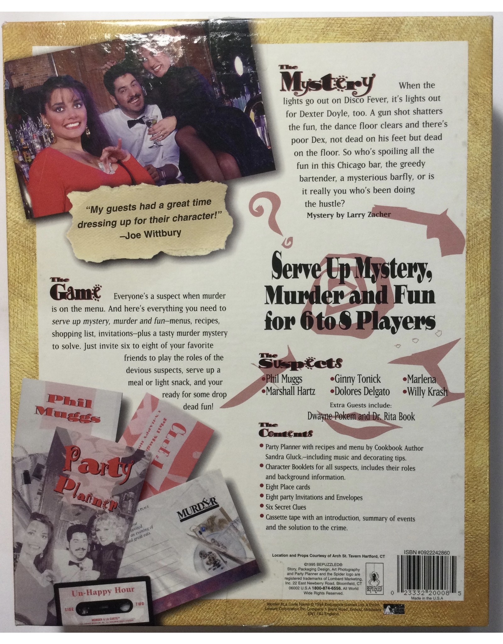 Bepuzzled Murder à la carte: Un-Happy Hour (1995) (used)
