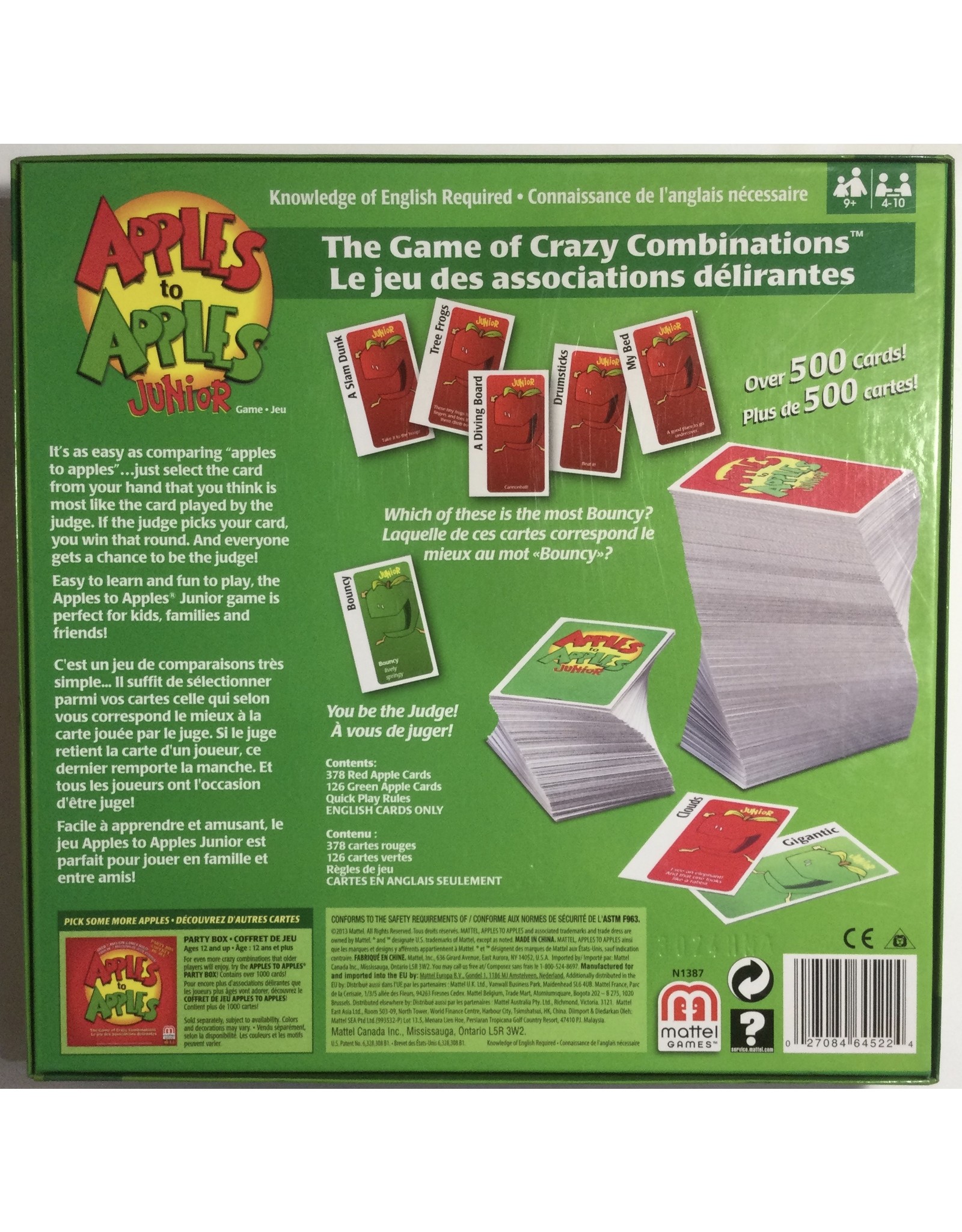 Mattel Apples to Apples Junior (2002) (Made in 2013)
