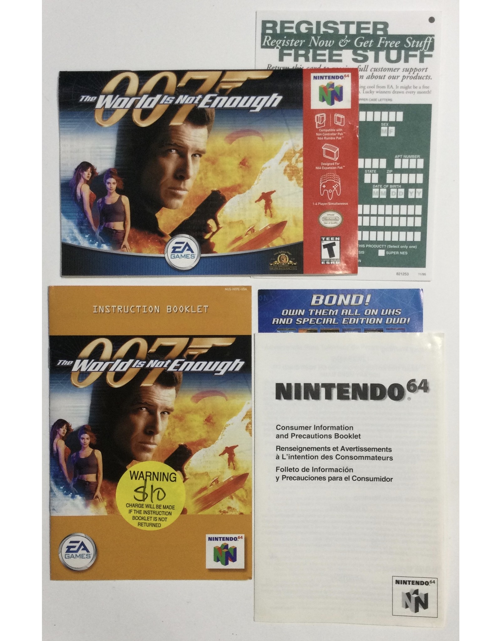 The World is Not Enough 007 for Nintendo 64 (N64) - CIB - Usedgames.ca