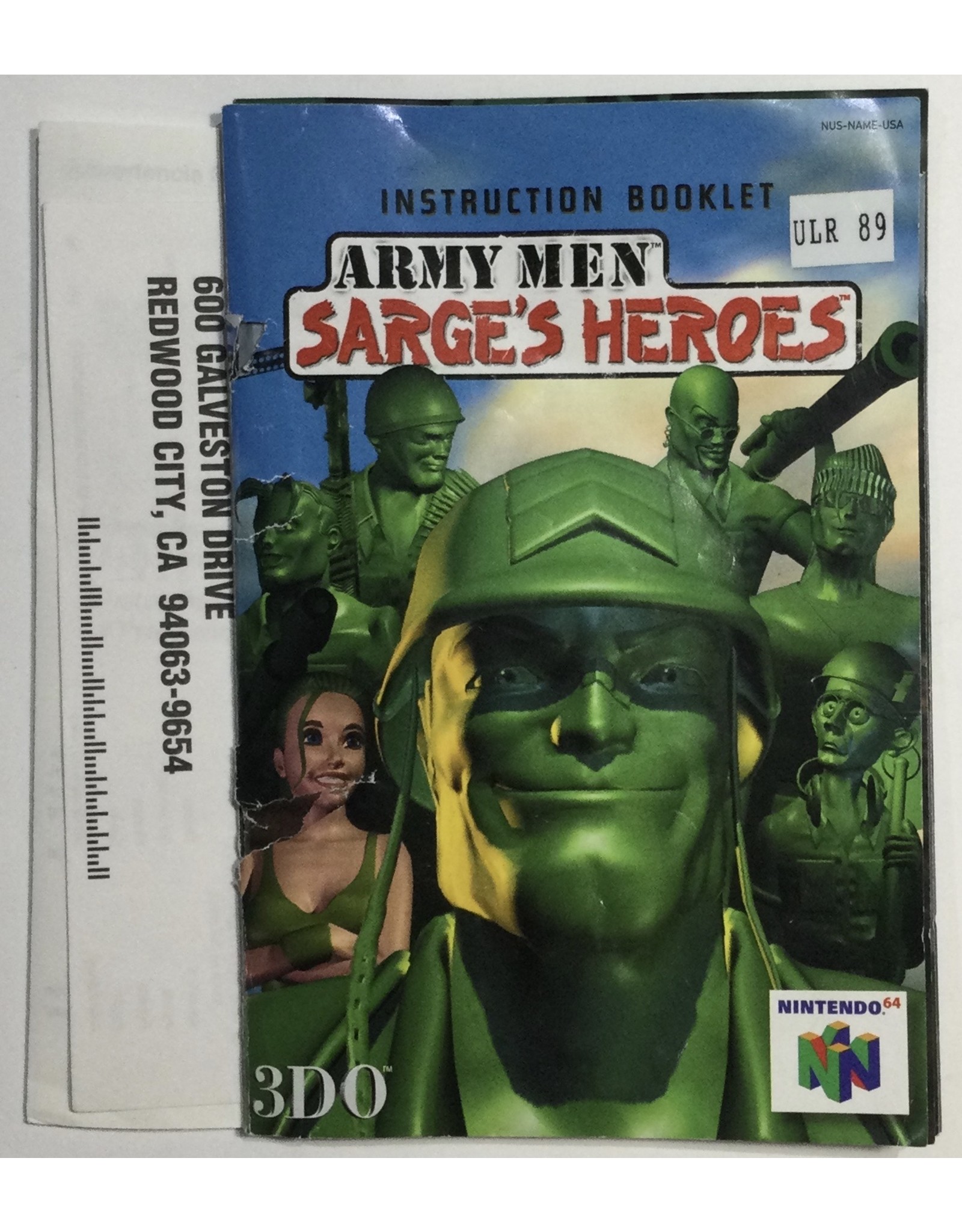 Army Men Sarge's Heroes for Nintendo 64 (N64) - Usedgames.ca