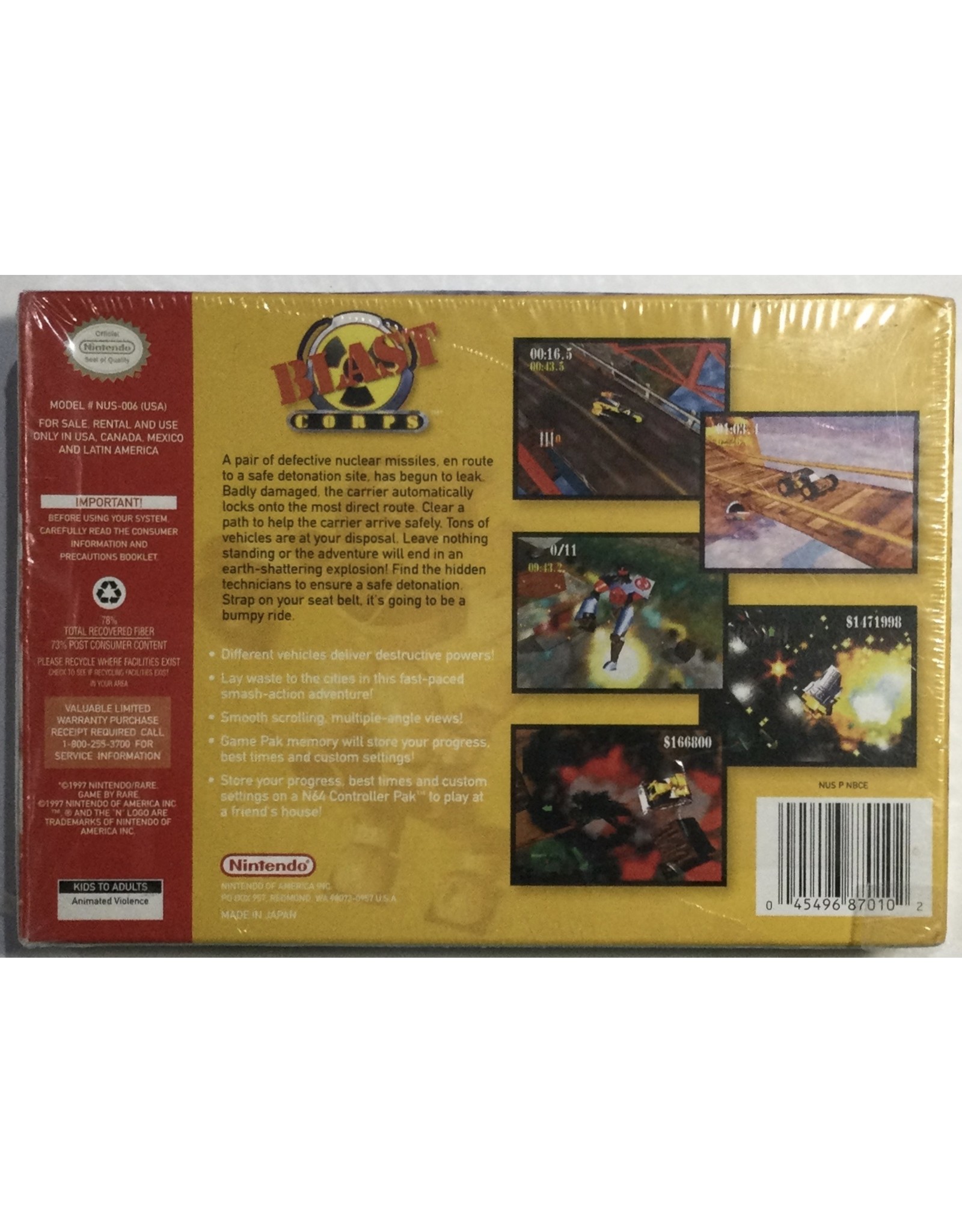 RAREWARE Blast Corps for Nintendo 64 (N64) - CIB