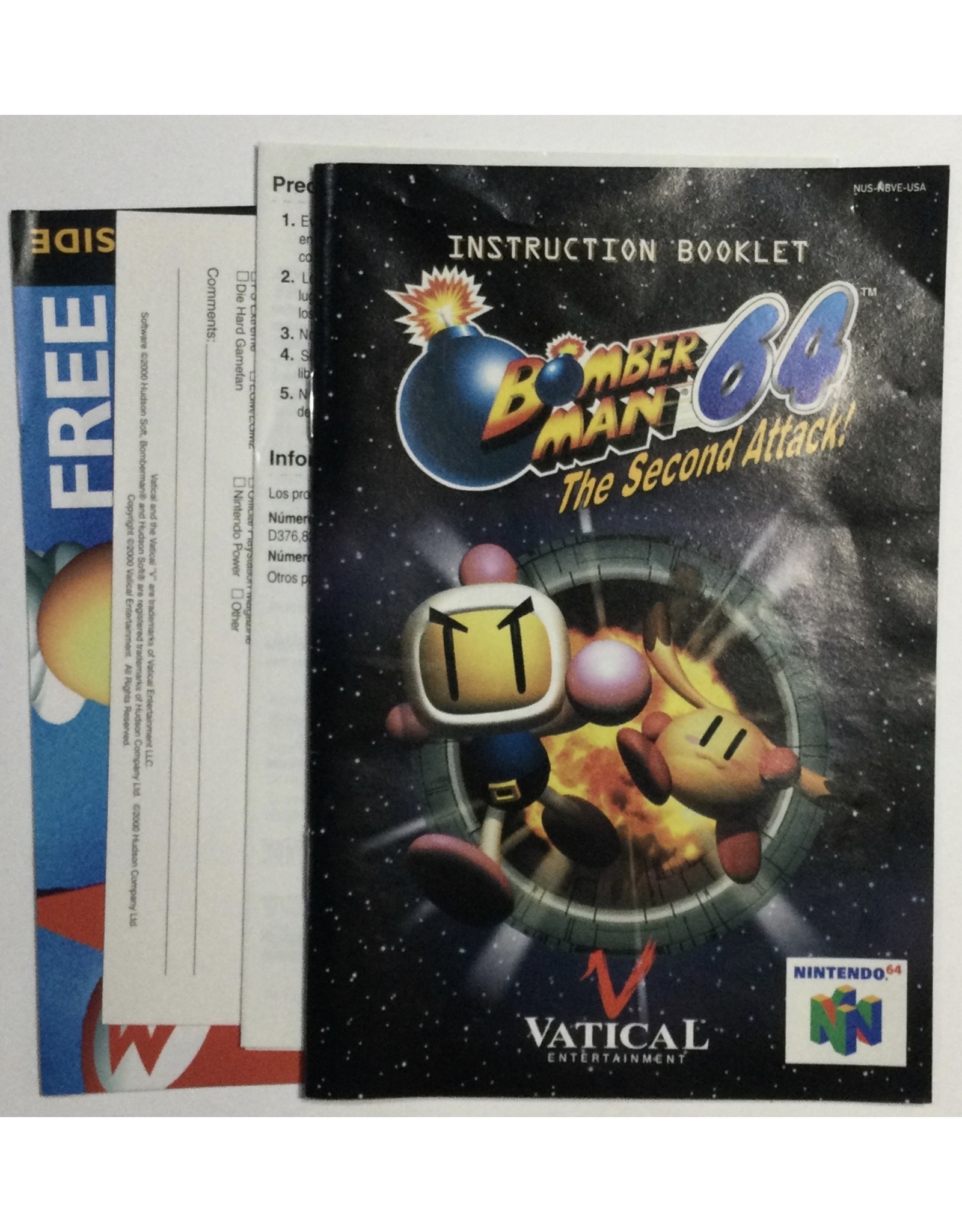 VACTICAL ENTERTAINMENT Bomber Man 64 The Second Attack for Nintendo 64 (N64) - CIB