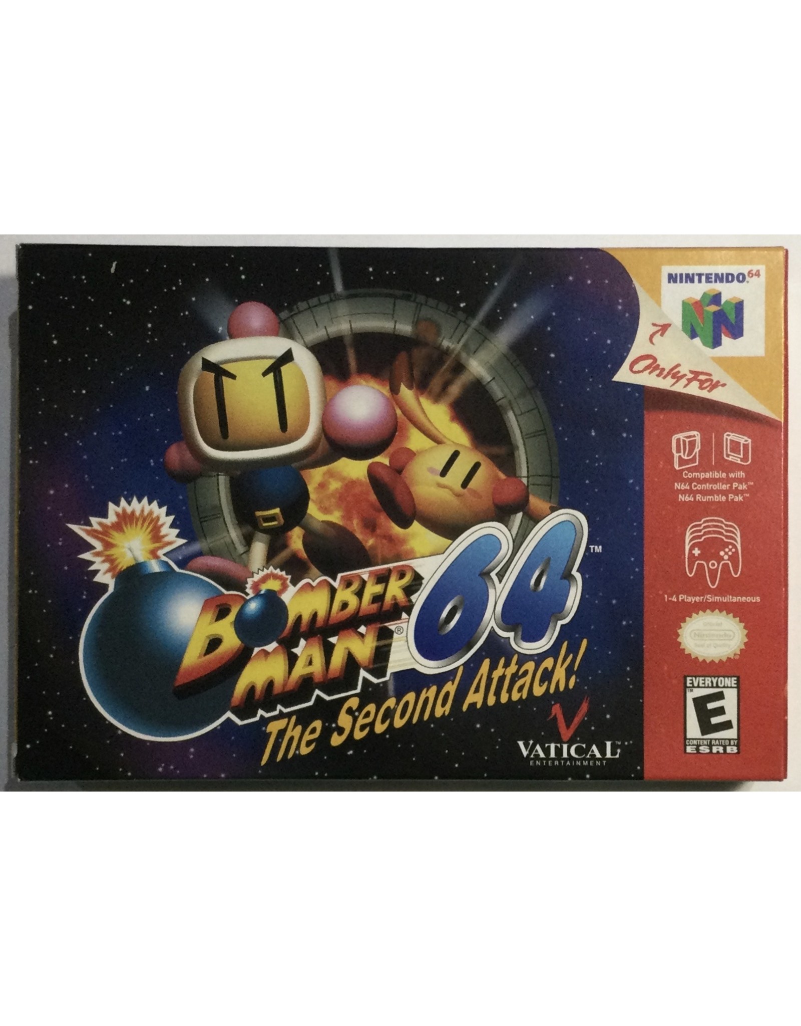 VACTICAL ENTERTAINMENT Bomber Man 64 The Second Attack for Nintendo 64 (N64) - CIB