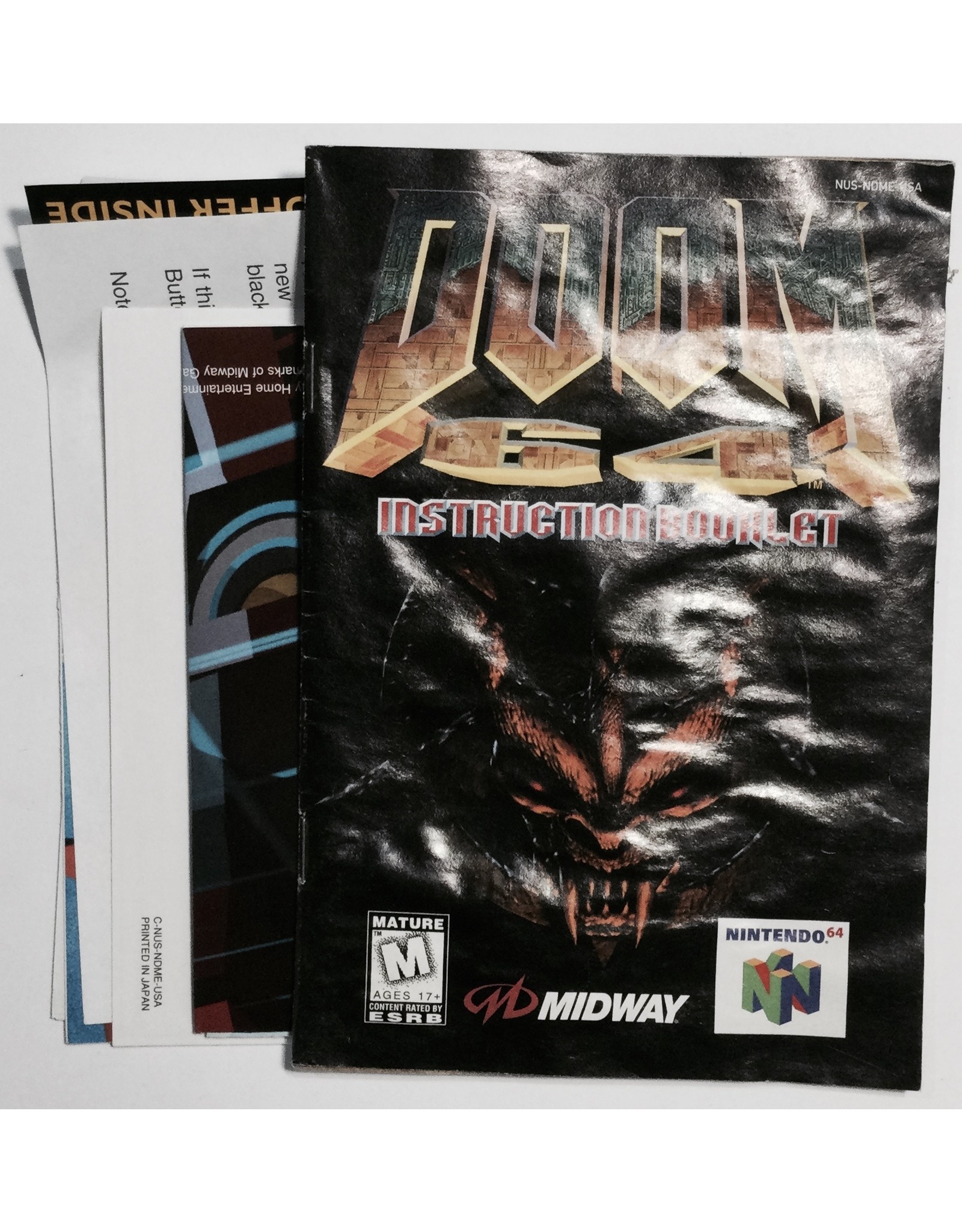 MIDWAY Doom 64 for Nintendo (N64) - CIB