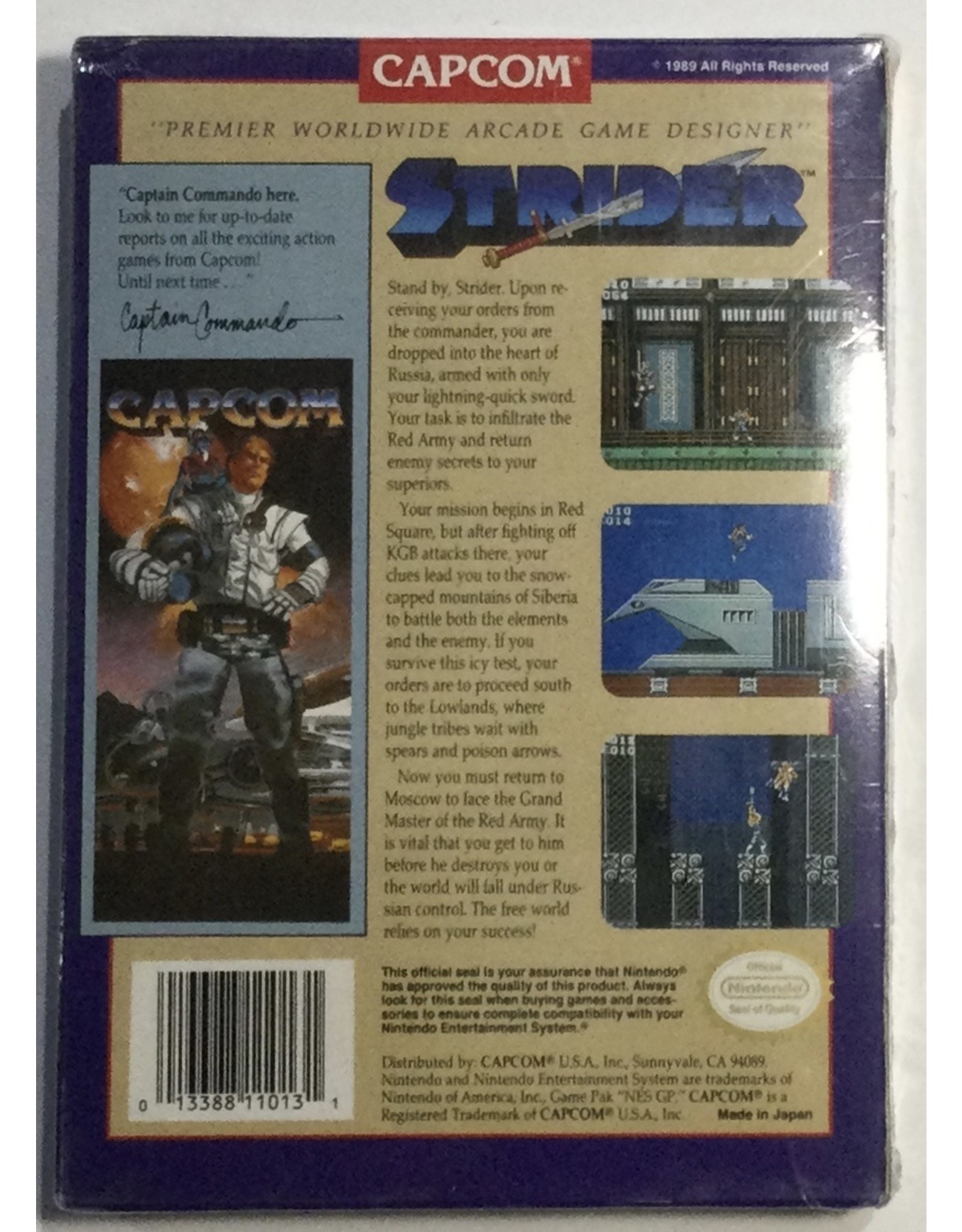 CAPCOM Strider for Nintendo Entertainment System (NES) - NIB