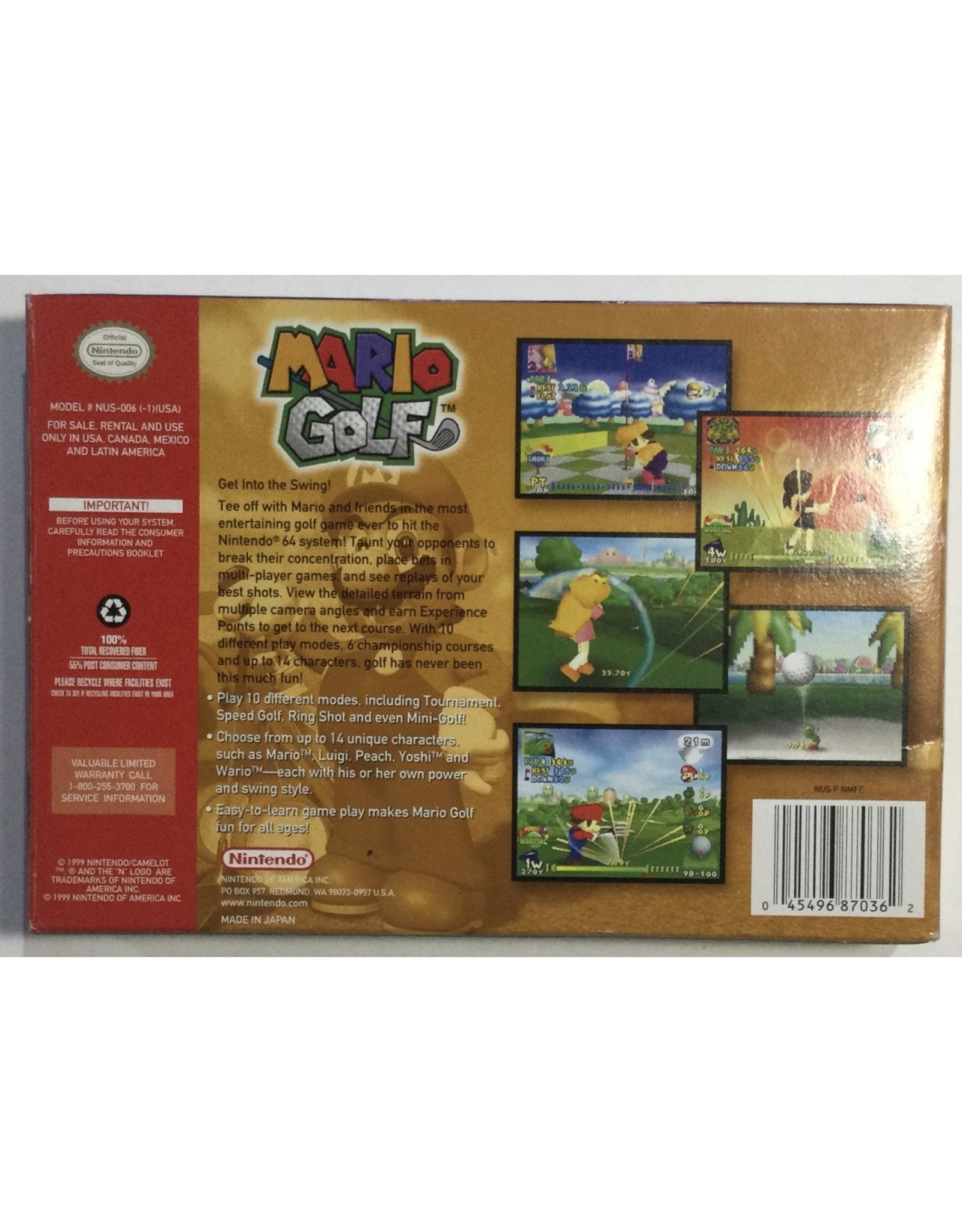 Nintendo Mario Golf for Nintendo 64 (N64) - CIB