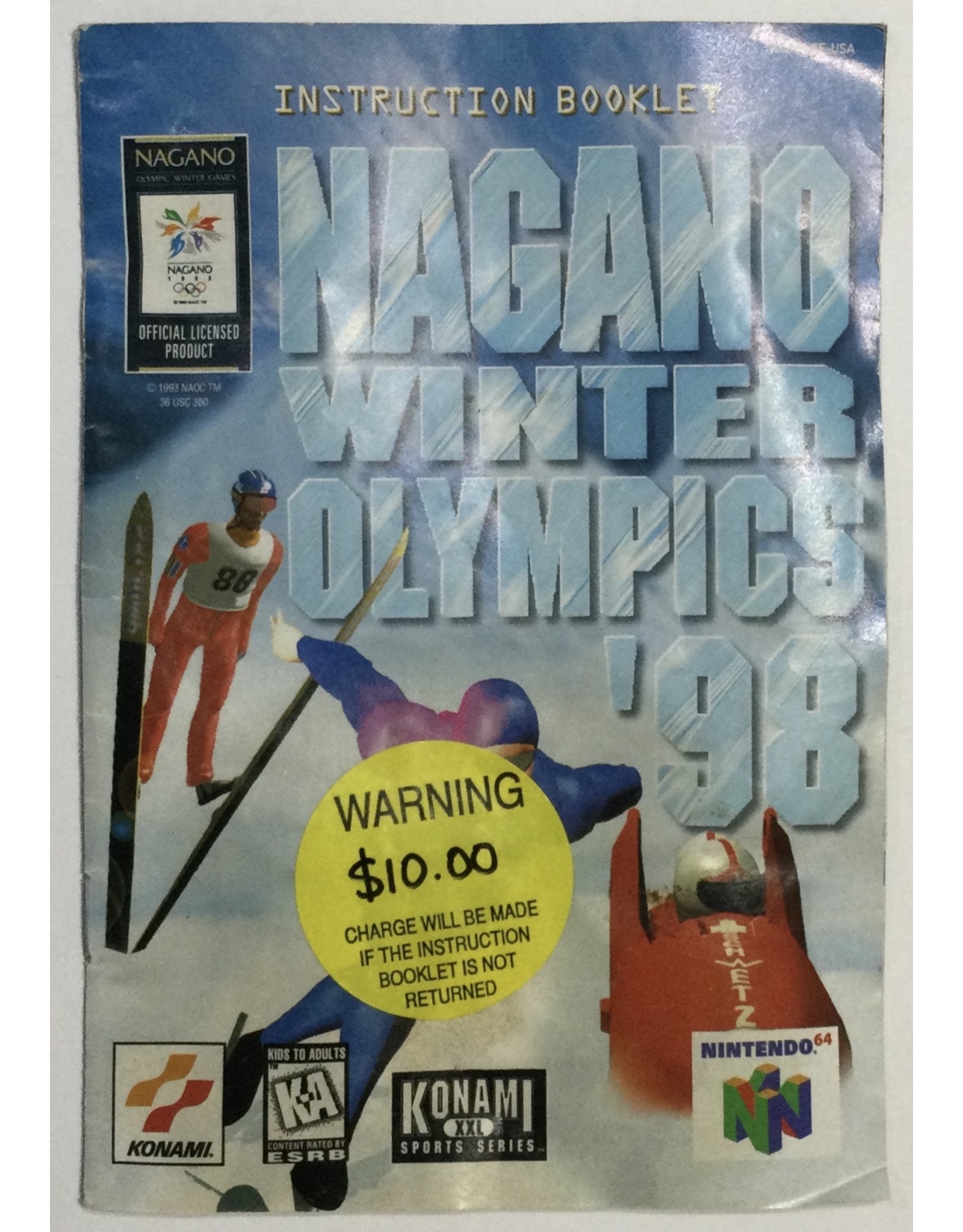KONAMI Nagano Winter Olympics '98 for Nintendo 64 (N64) - CIB