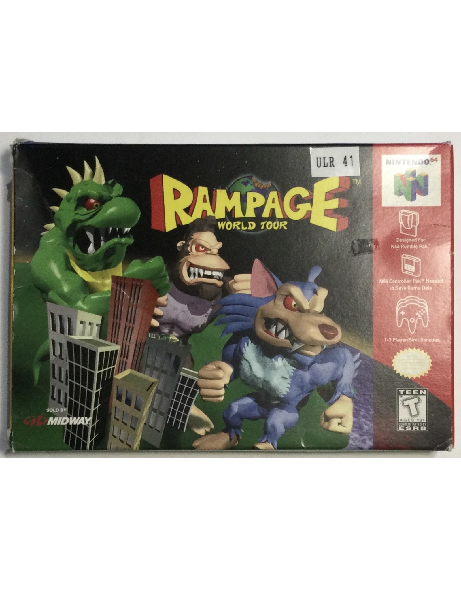 MIDWAY Rampage World Tour for Nintendo 64 (N64) - CIB
