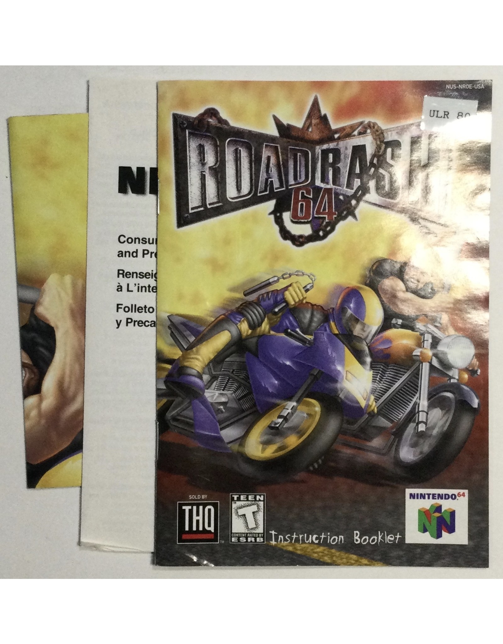 THQ Road Rash 64 for Nintendo 64 (N64) - CIB