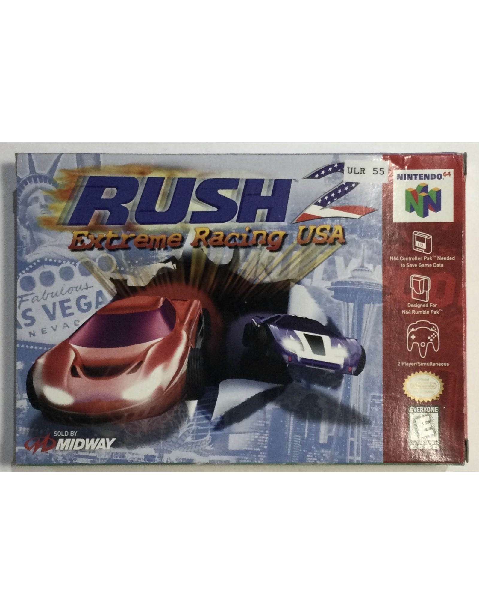 MIDWAY Rush 2 Extreme Racing USA for Nintendo 64 (N64) - CIB