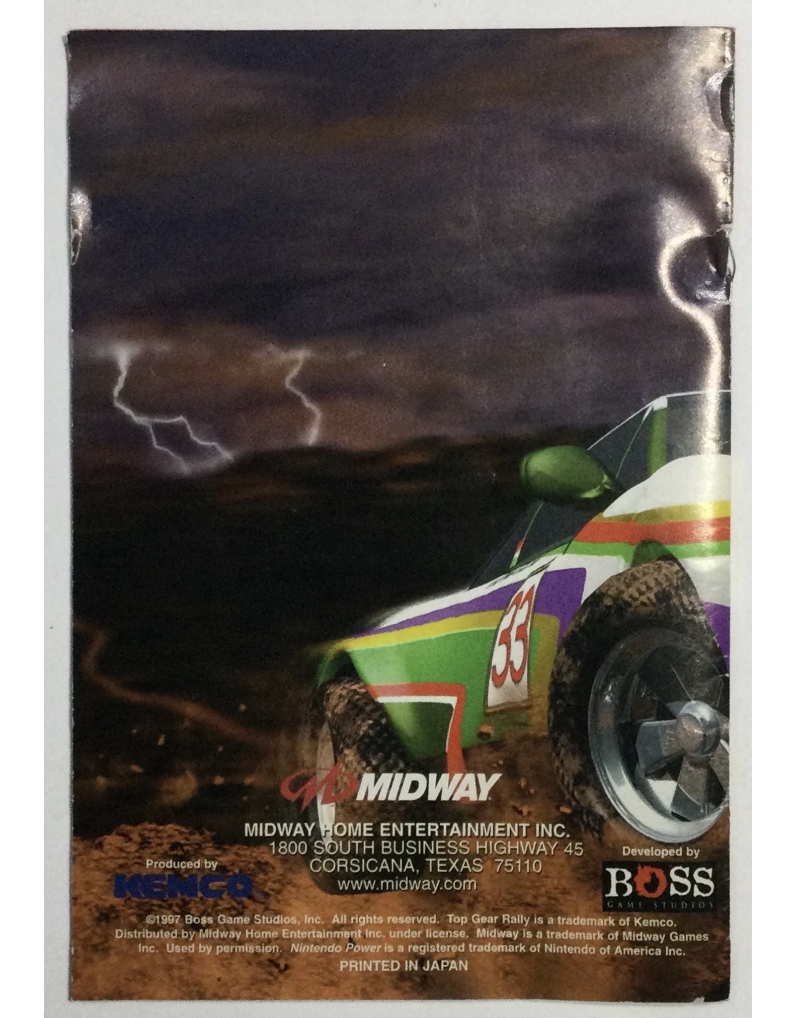 MIDWAY Top Gear Rally for Nintendo 64 (N64)