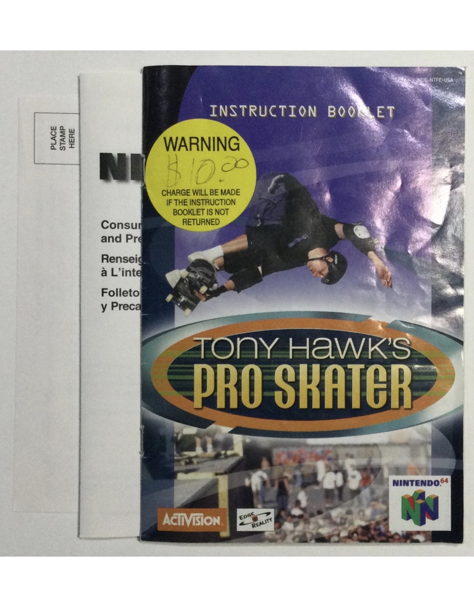 ACTIVISION Tony Hawk's Pro Skater for Nintendo 64 (N64) - CIB