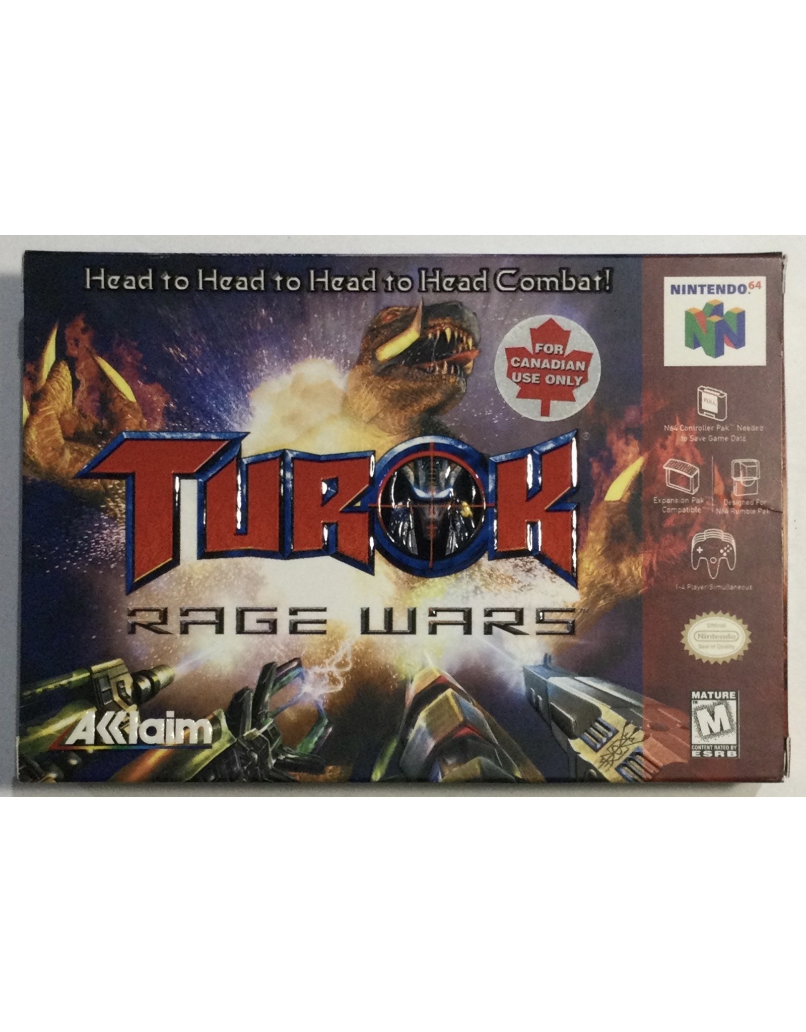 ACCLAIM Turok Rage Wars for Nintendo 64 (N64) - CIB