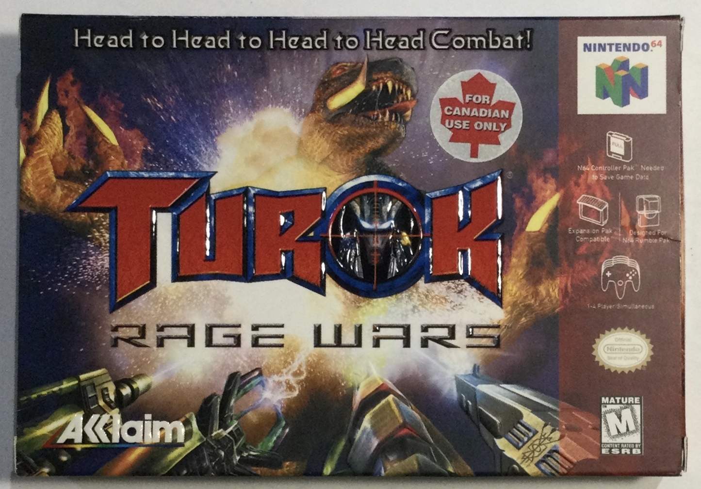 Turok Rage Wars for Nintendo 64 (N64) - CIB - Usedgames.ca