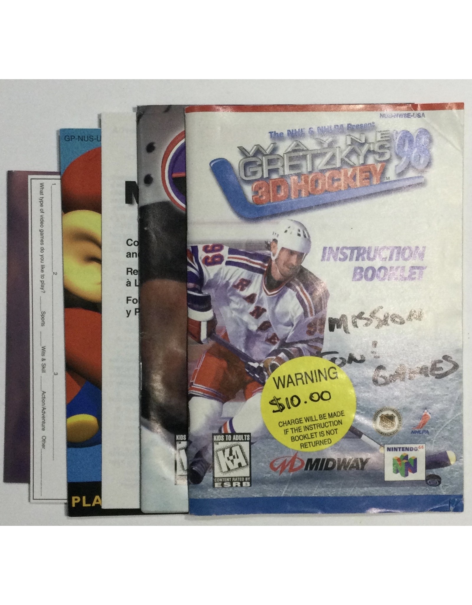 MIDWAY Wayne Gretzky's 3D Hockey '98 for Nintendo 64 (N64) - CIB