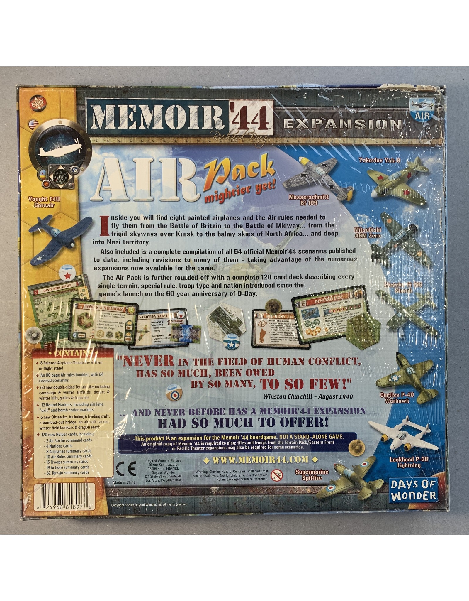 Days of Wonder Memoir 44 Air Pack Expansion Mightier Yet! (2007) NIS