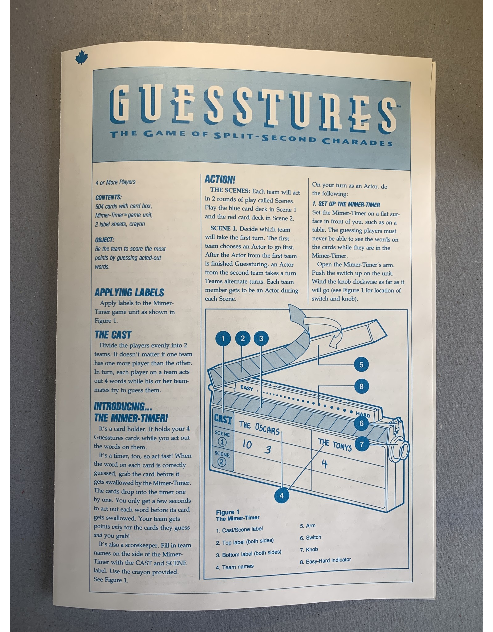 Hasbro Guesstures (1999)