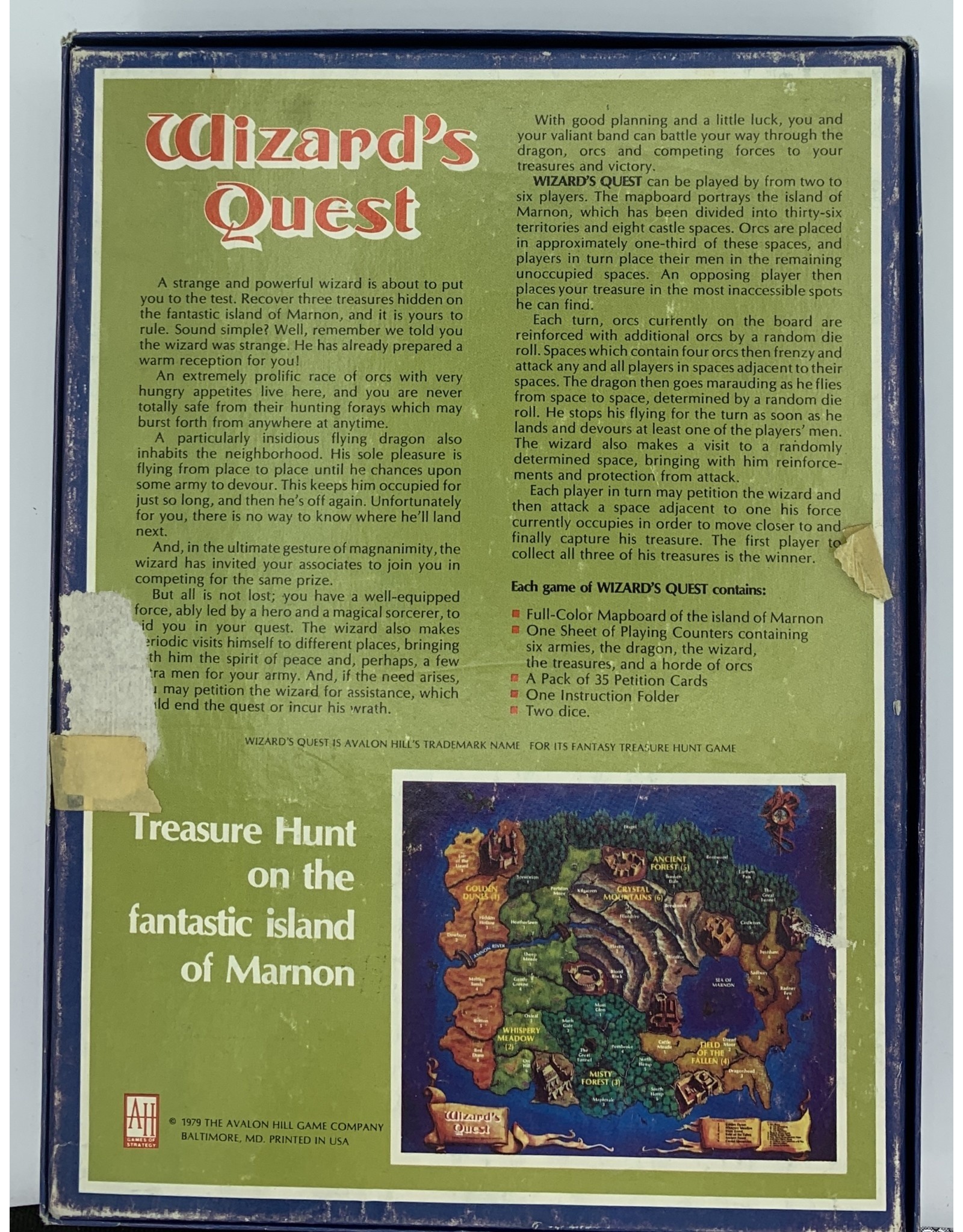 Avalon Hill Game Company Wizard's Quest (1979)