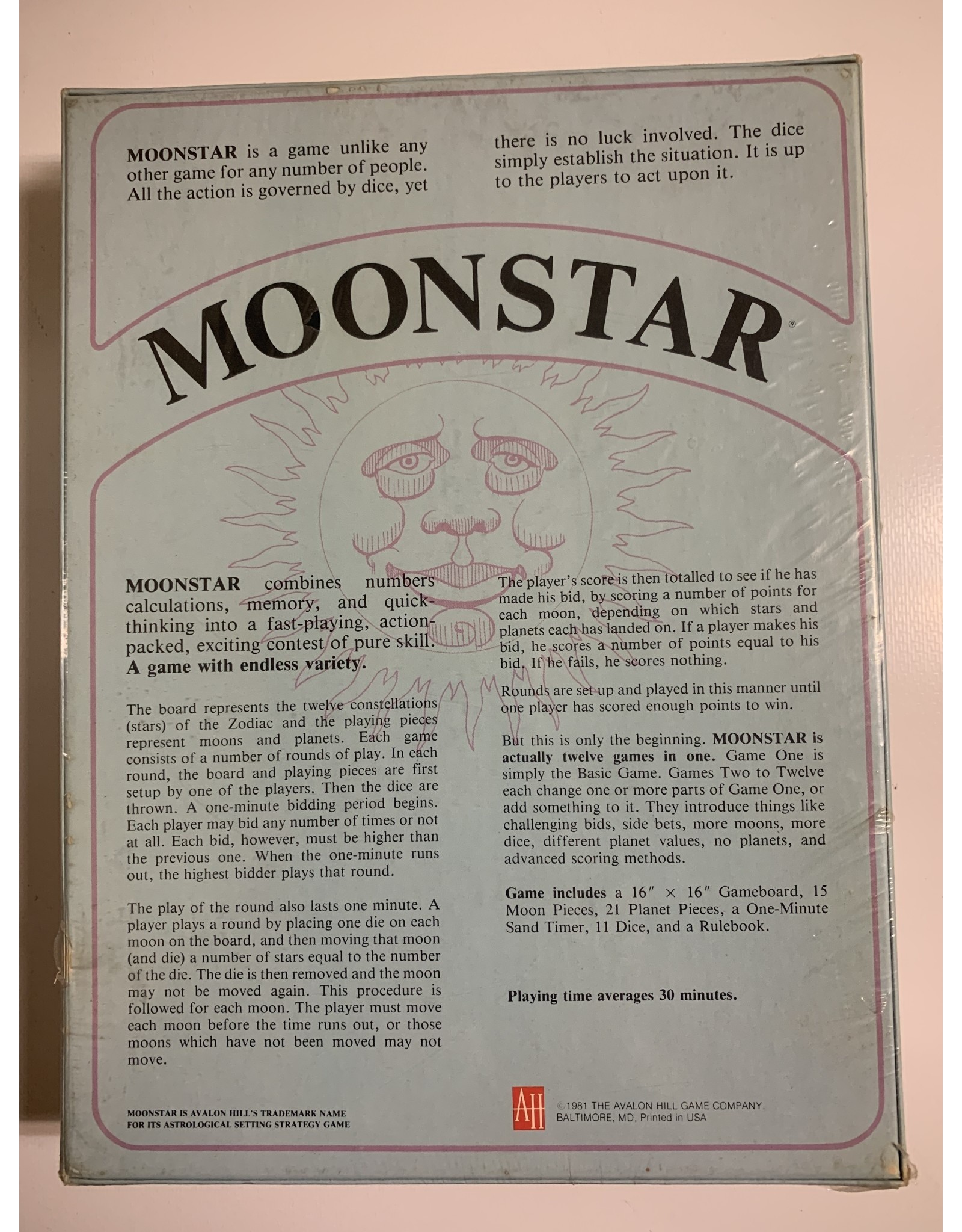 Avalon Hill Game Company Moonstar (1981) NIS