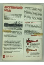 Avalon Hill Game Company Richthofen's War: The Air War 1916-1918 (1972) (used)