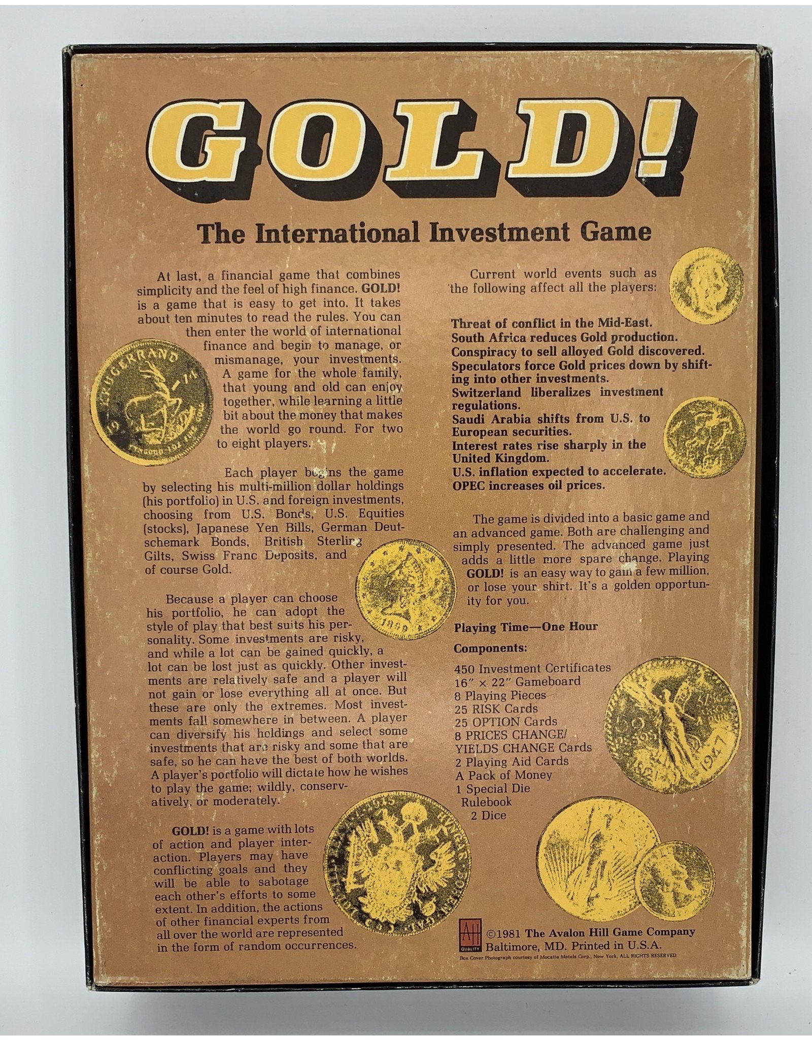 Avalon Hill Game Company Gold! (1982)