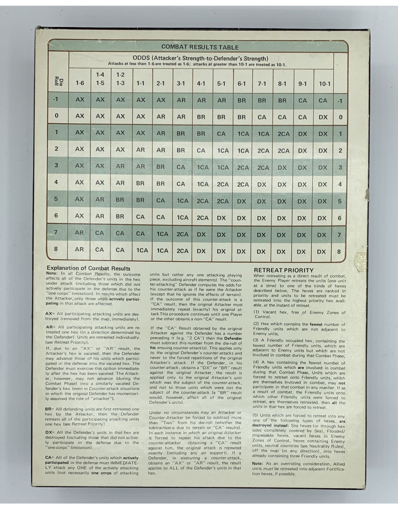 Avalon Hill Game Company The Game of France, 1940: German Blitzkrieg in the West (1972)